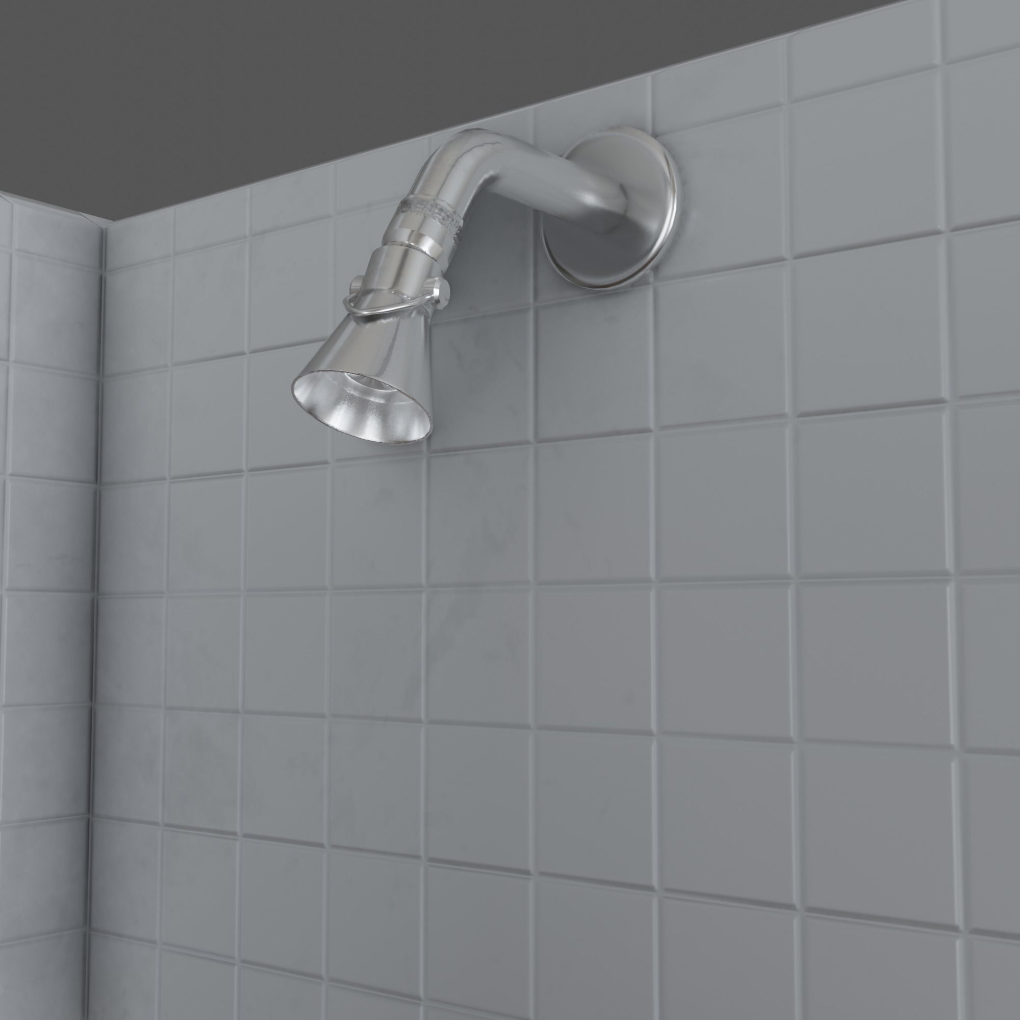 Bathtub with Shower Free low-poly 3D model_11