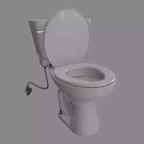 Toilet Free low-poly 3D model