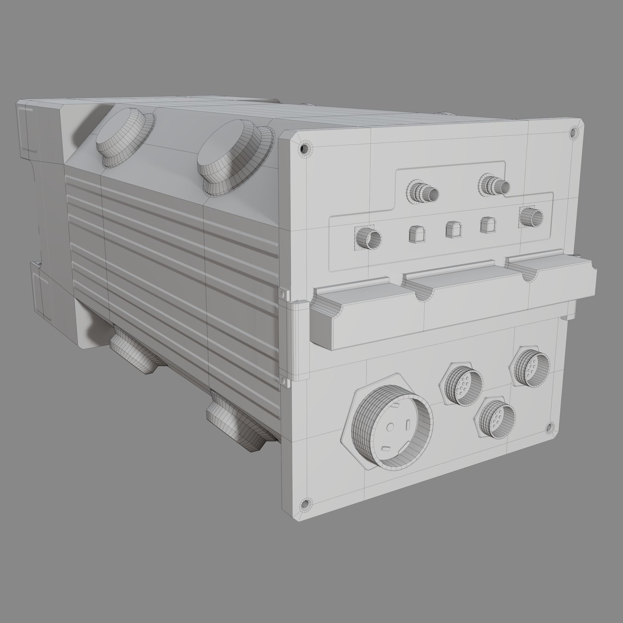 The Device box Free low-poly 3D model_4