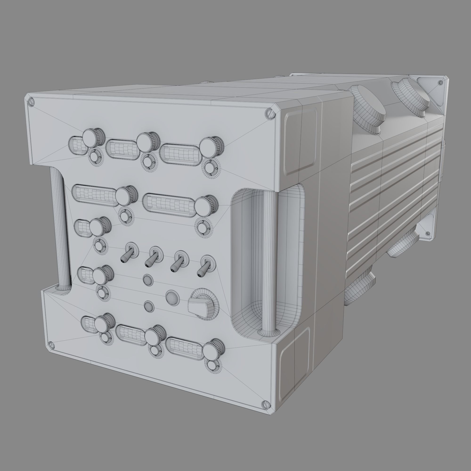 The Device box Free low-poly 3D model_2