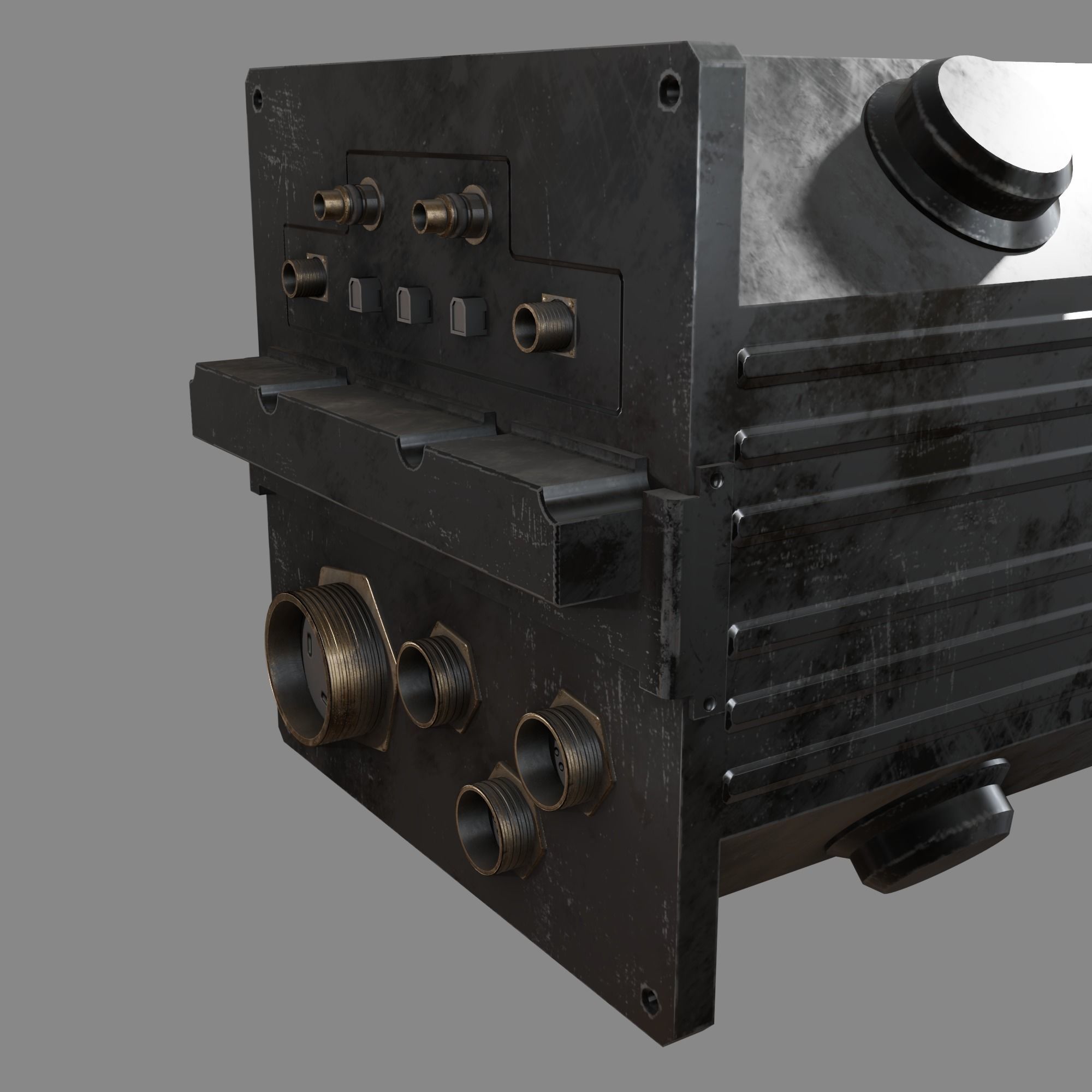 The Device box Free low-poly 3D model_5