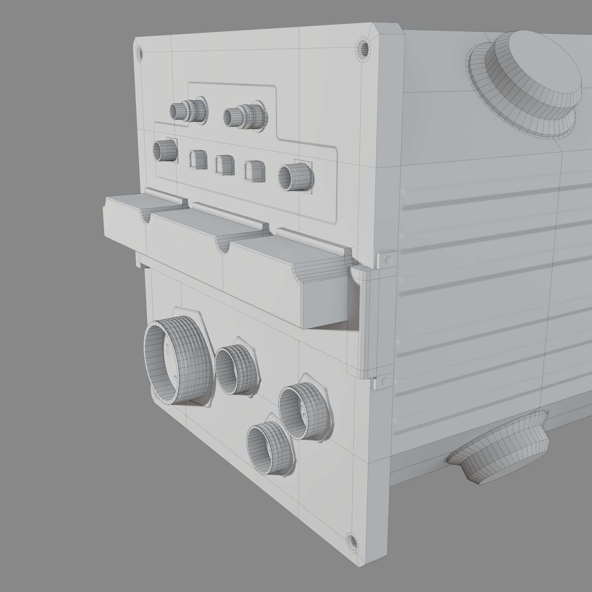 The Device box Free low-poly 3D model_6
