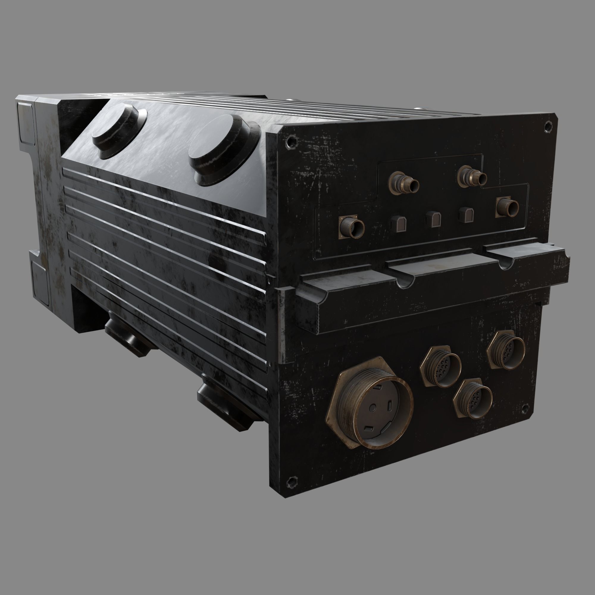 The Device box Free low-poly 3D model_3