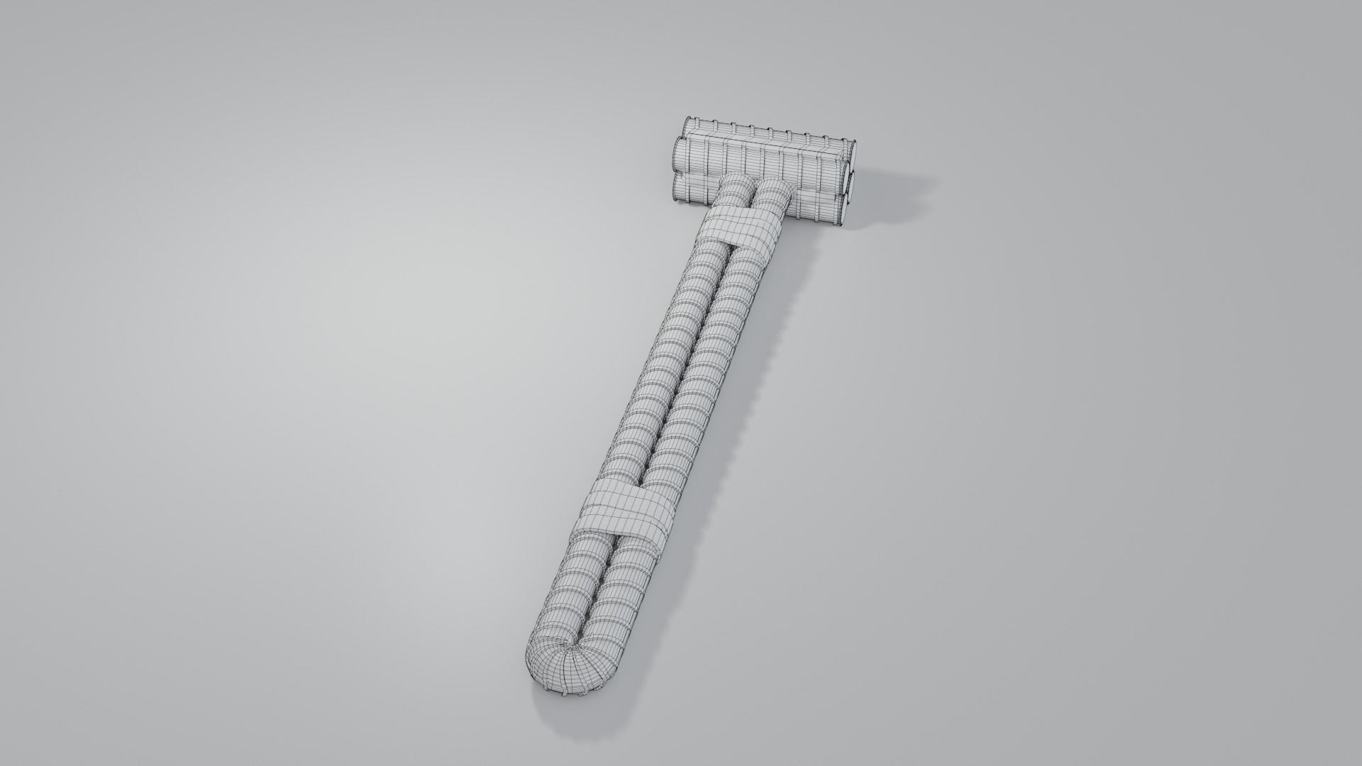 Rebar Sledgehammer Free low-poly 3D model_25