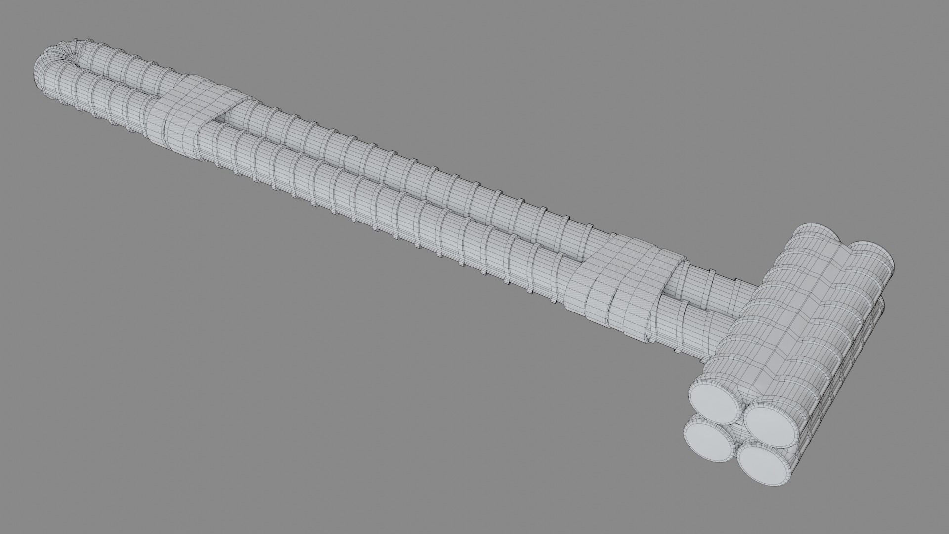 Rebar Sledgehammer Free low-poly 3D model_2