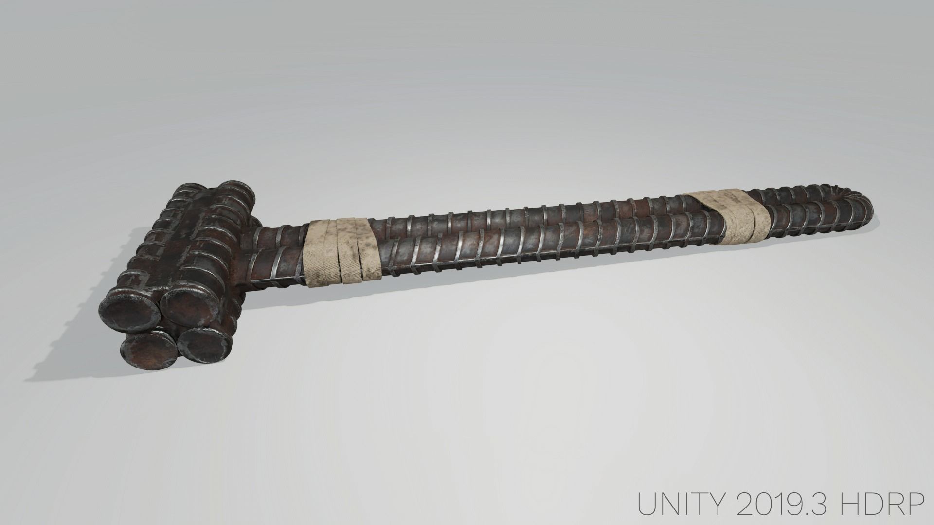 Rebar Sledgehammer Free low-poly 3D model_39