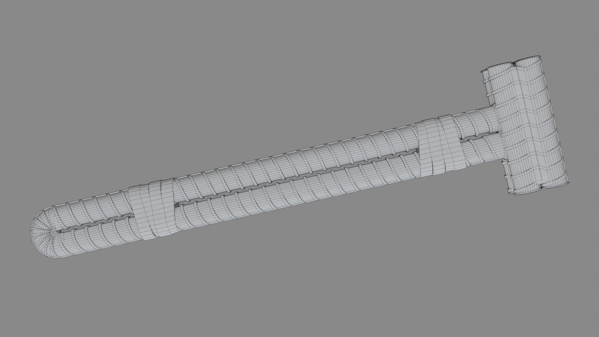 Rebar Sledgehammer Free low-poly 3D model_10