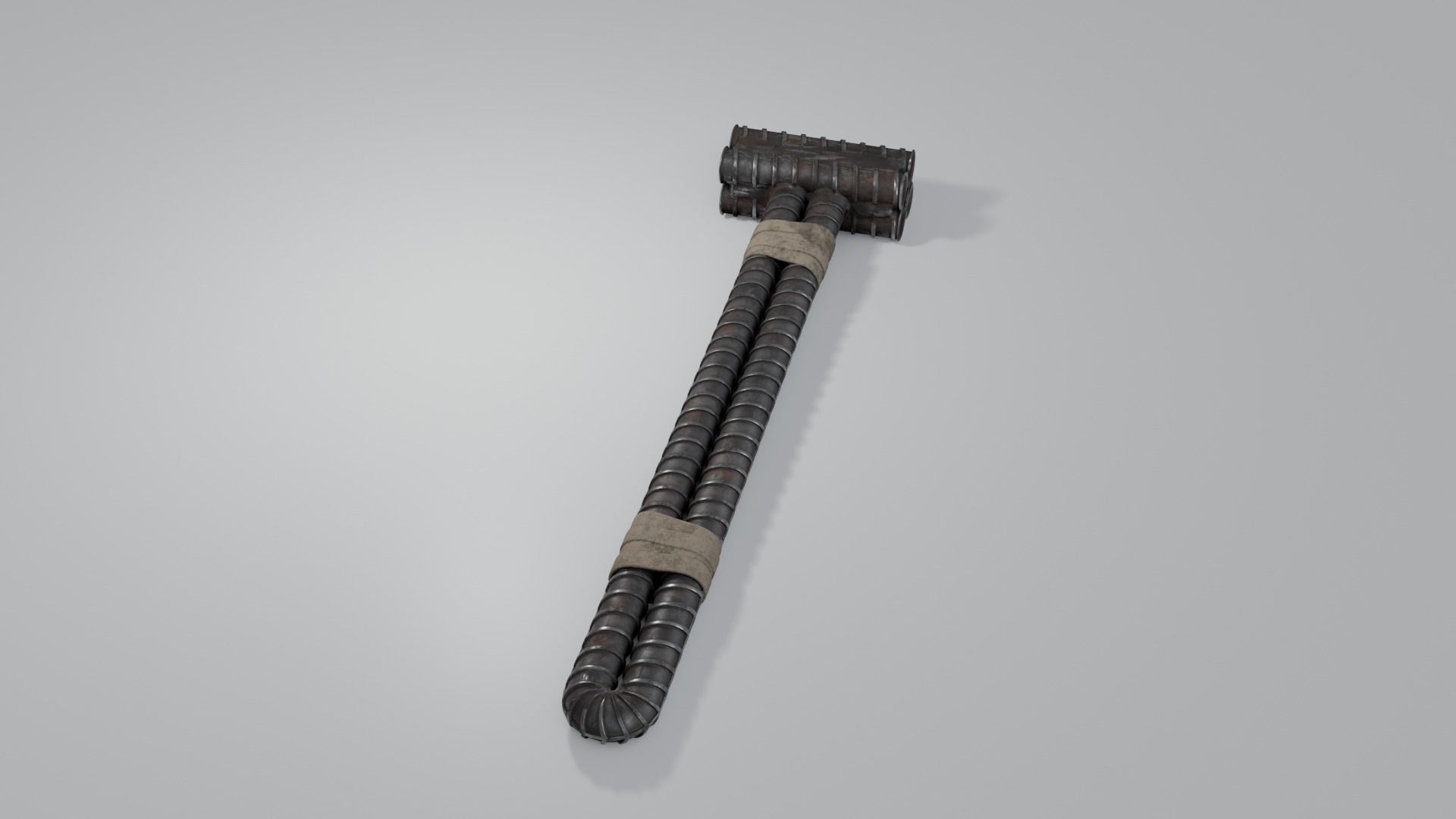 Rebar Sledgehammer Free low-poly 3D model_13