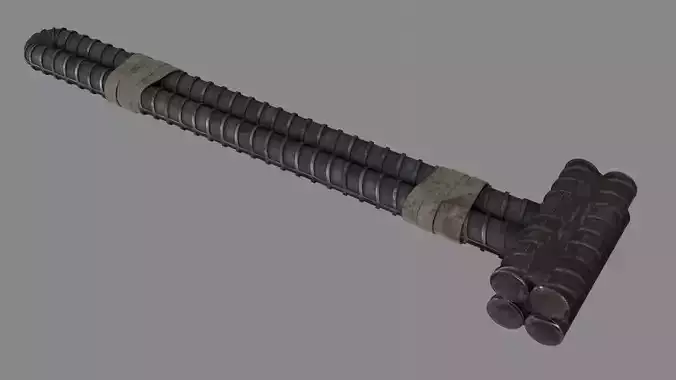 Rebar Sledgehammer Free low-poly 3D model