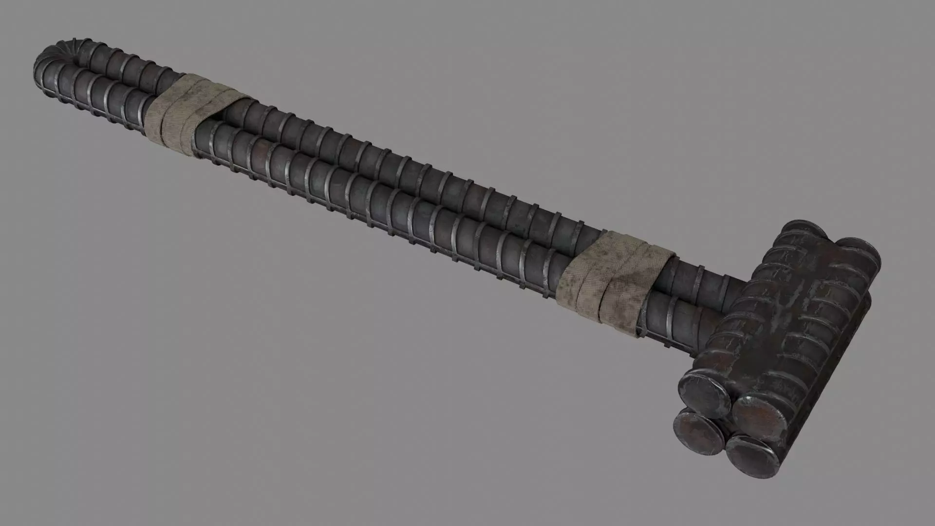 Rebar Sledgehammer Free low-poly 3D model_0