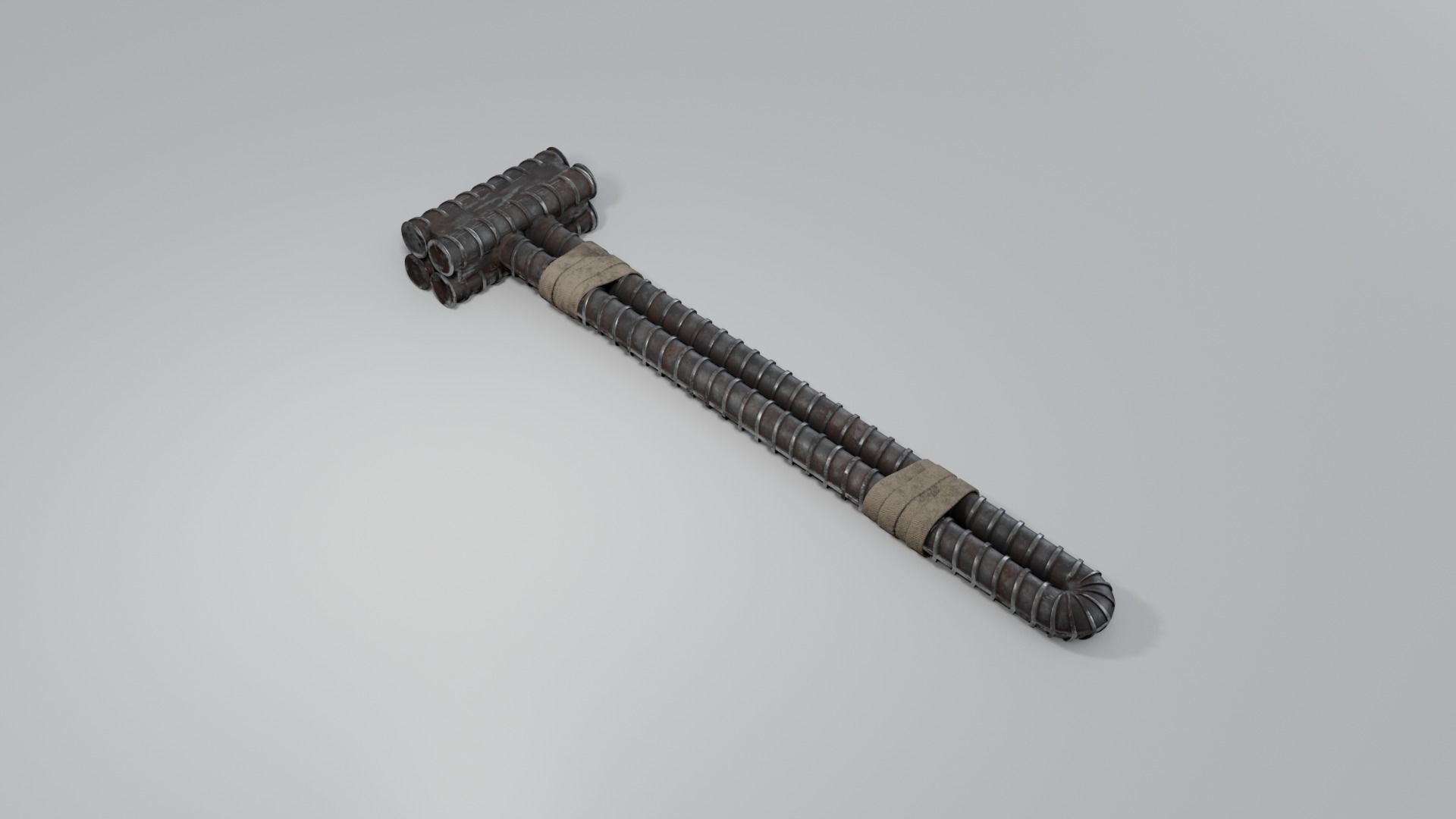 Rebar Sledgehammer Free low-poly 3D model_23