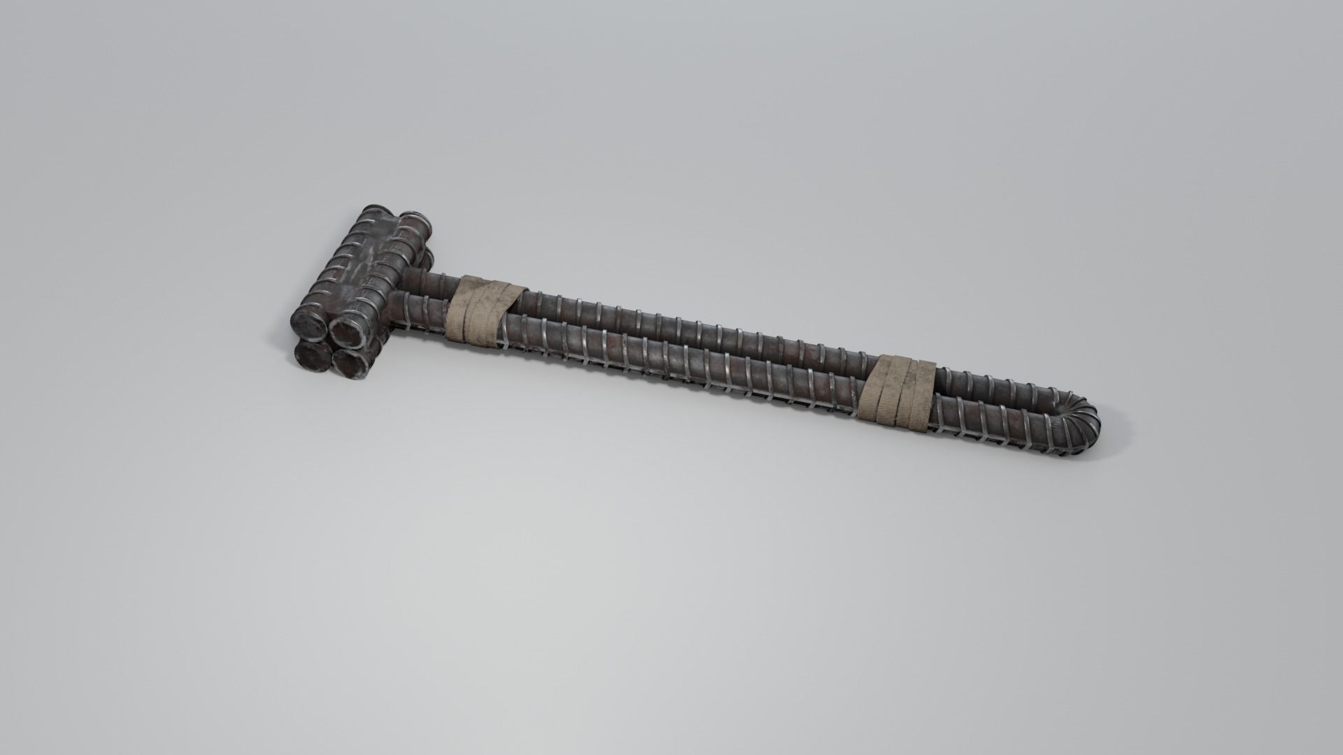 Rebar Sledgehammer Free low-poly 3D model_22