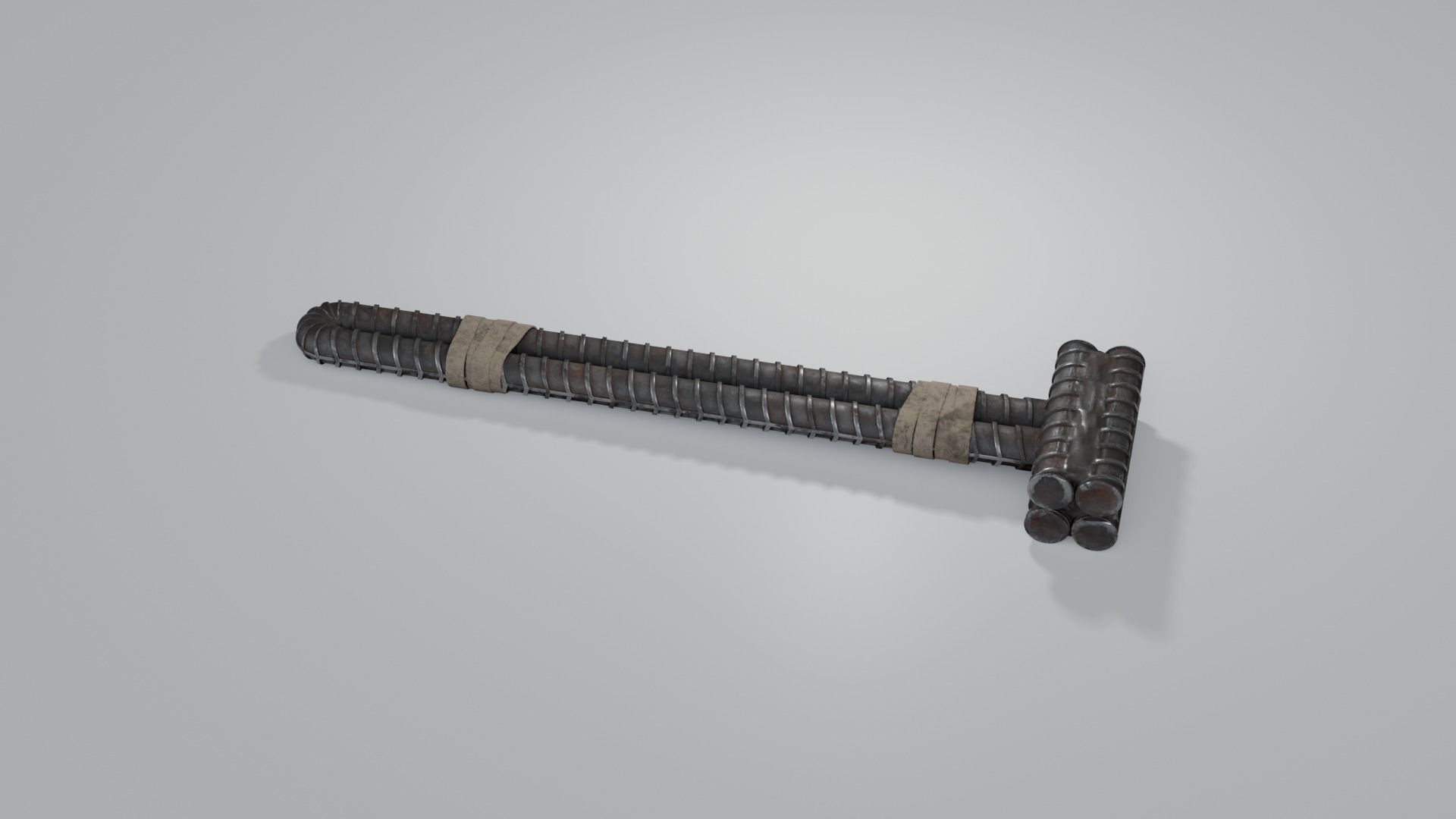 Rebar Sledgehammer Free low-poly 3D model_16