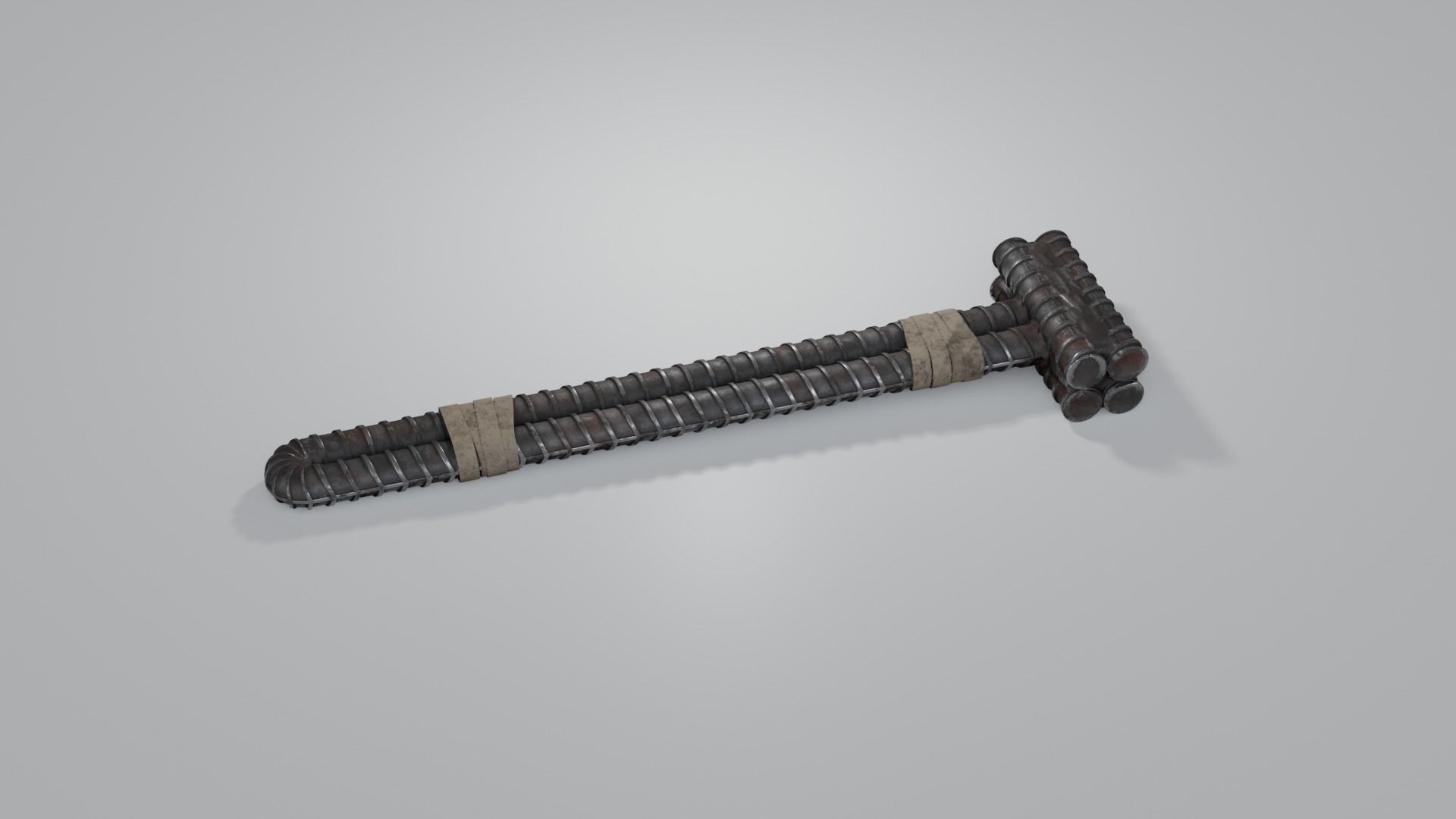 Rebar Sledgehammer Free low-poly 3D model_15