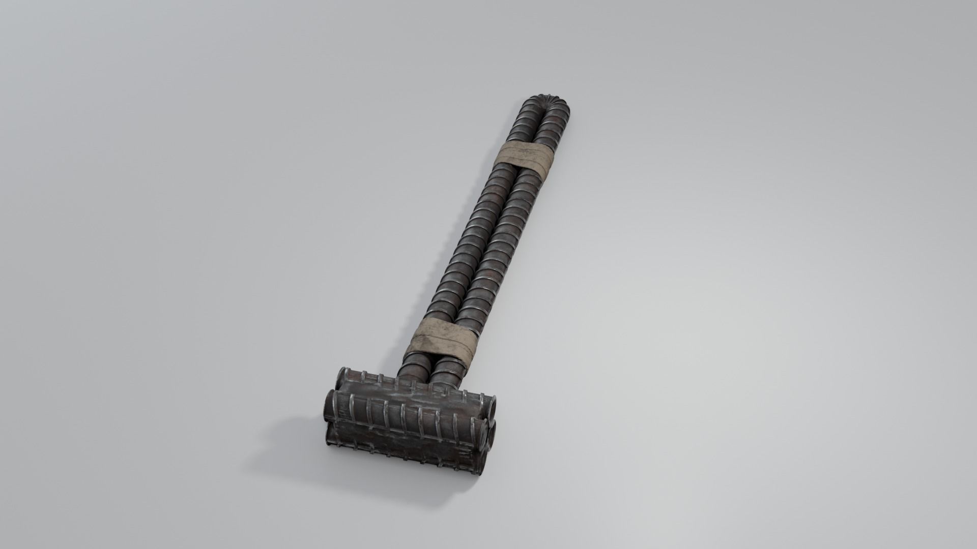 Rebar Sledgehammer Free low-poly 3D model_19