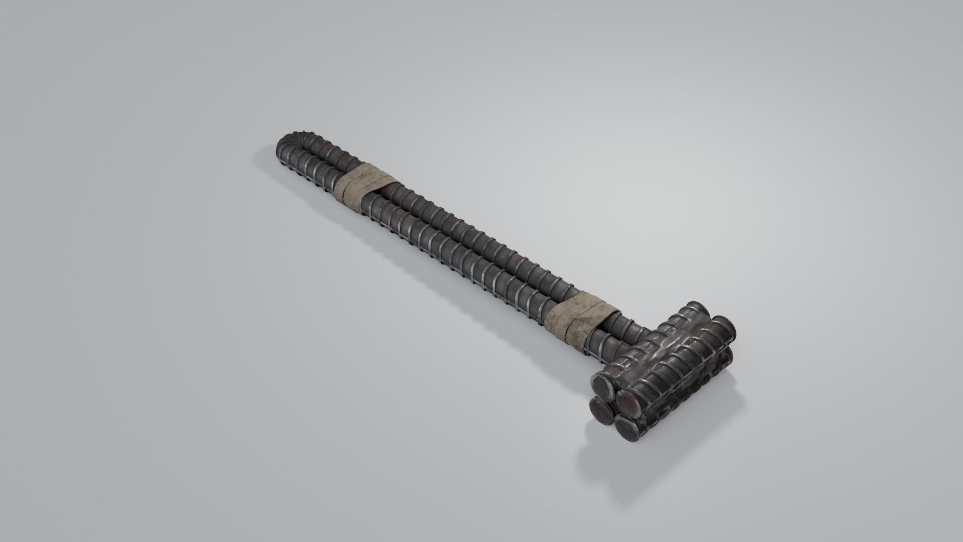 Rebar Sledgehammer Free low-poly 3D model_17