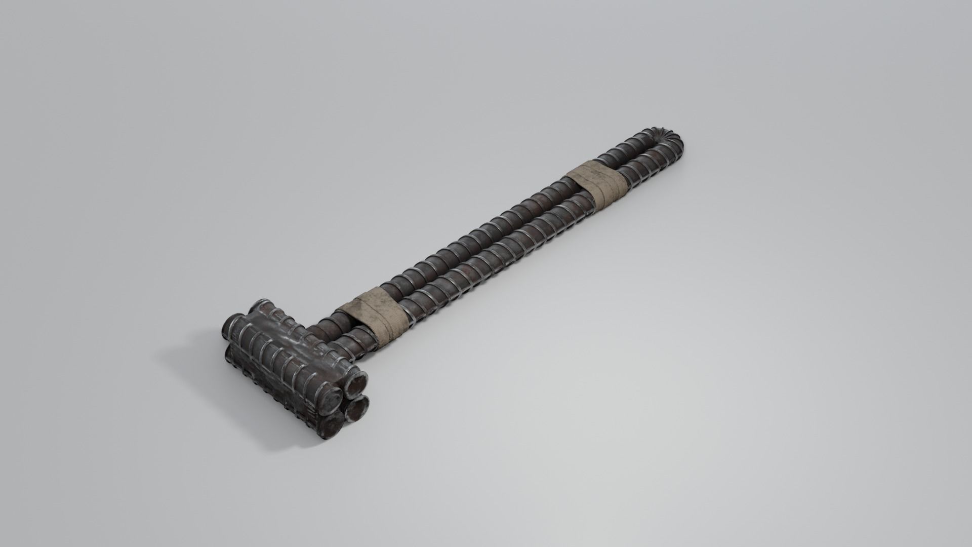 Rebar Sledgehammer Free low-poly 3D model_20