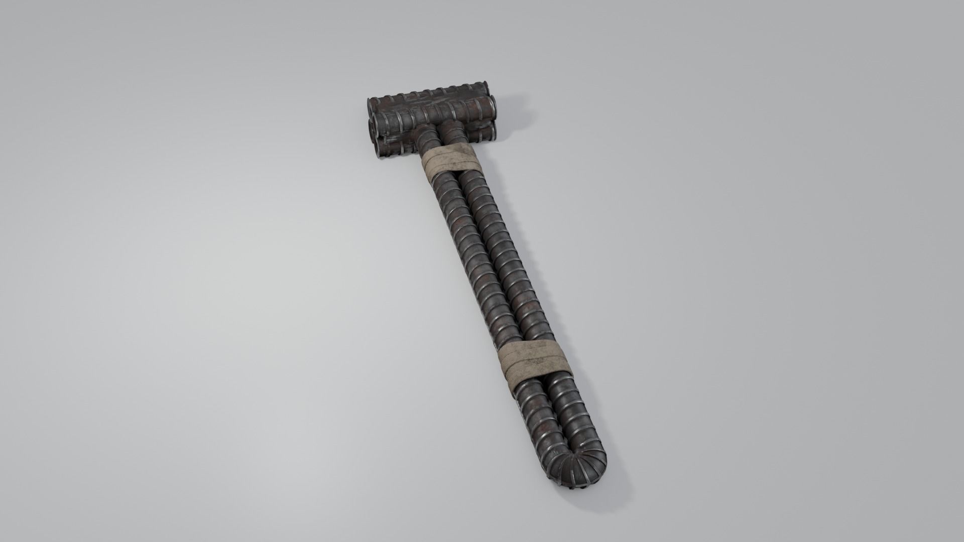 Rebar Sledgehammer Free low-poly 3D model_24