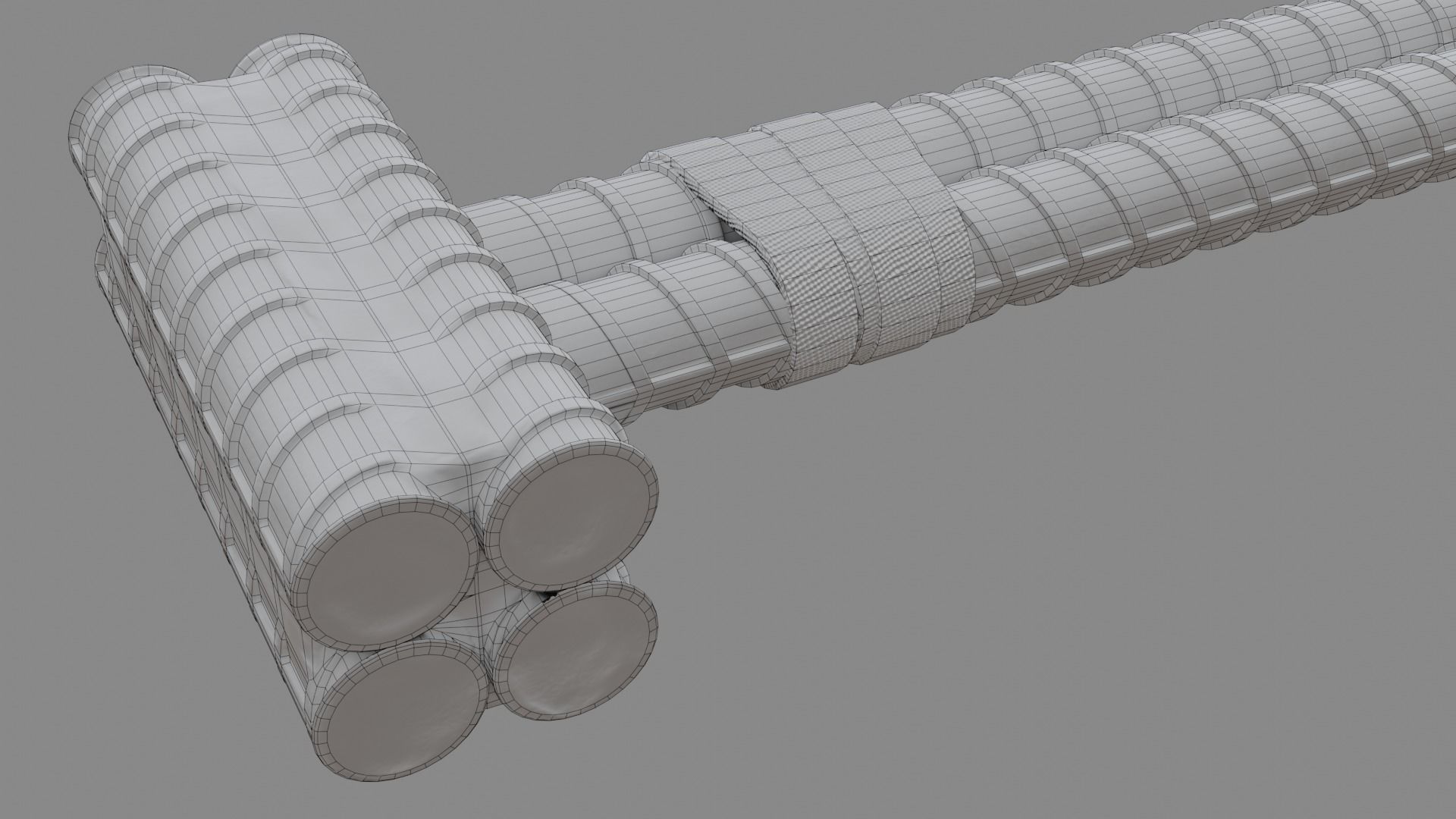 Rebar Sledgehammer Free low-poly 3D model_12