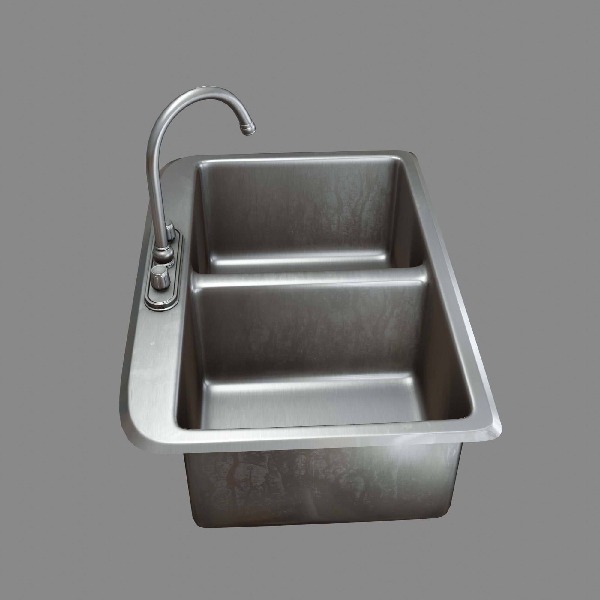 Kitchen Sink Free low-poly 3D model_22