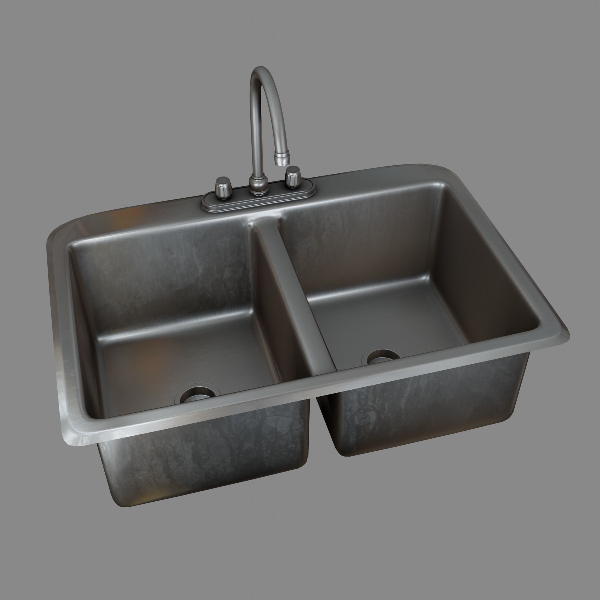 Kitchen Sink 3D model realtime CGTrader