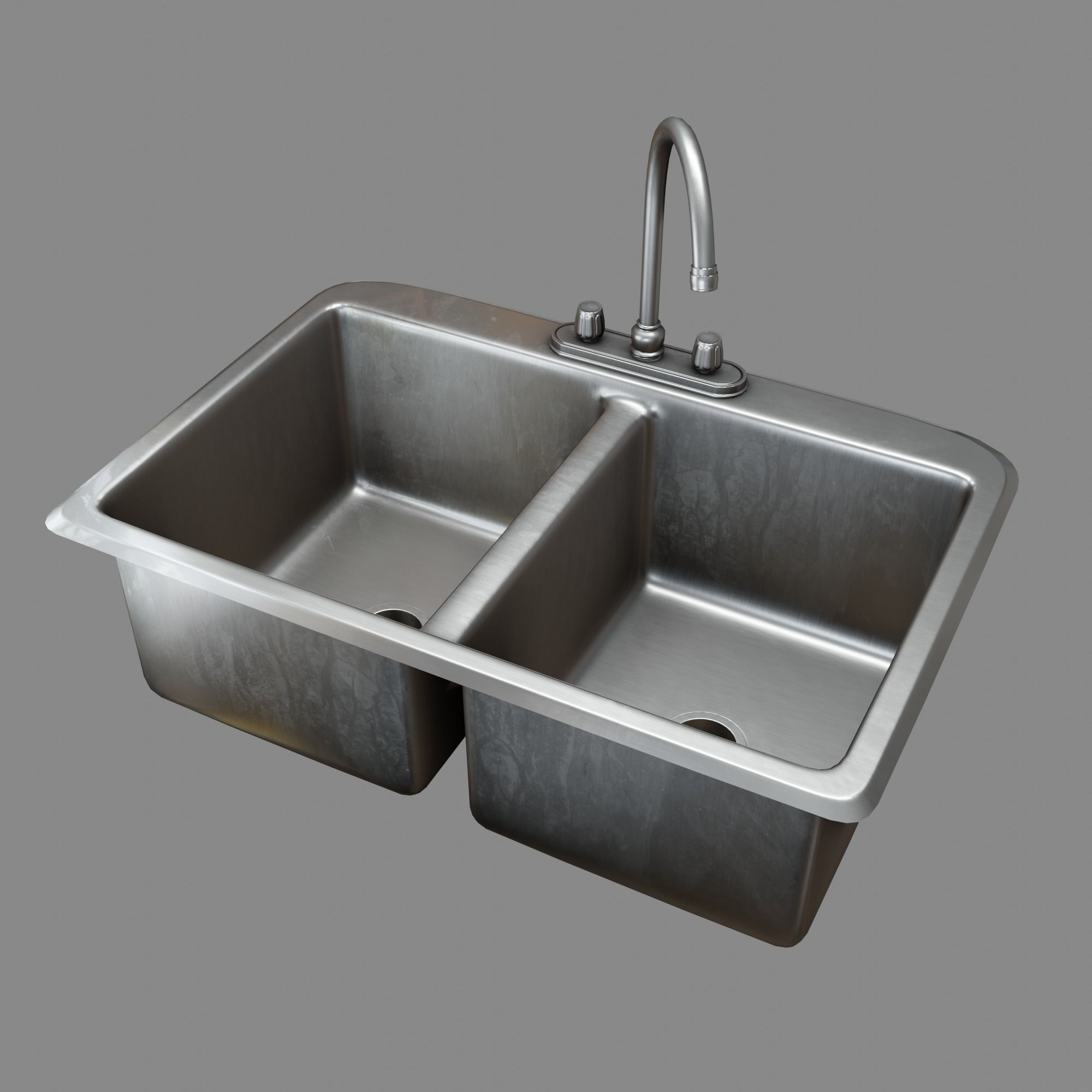 Kitchen Sink Free low-poly 3D model_14