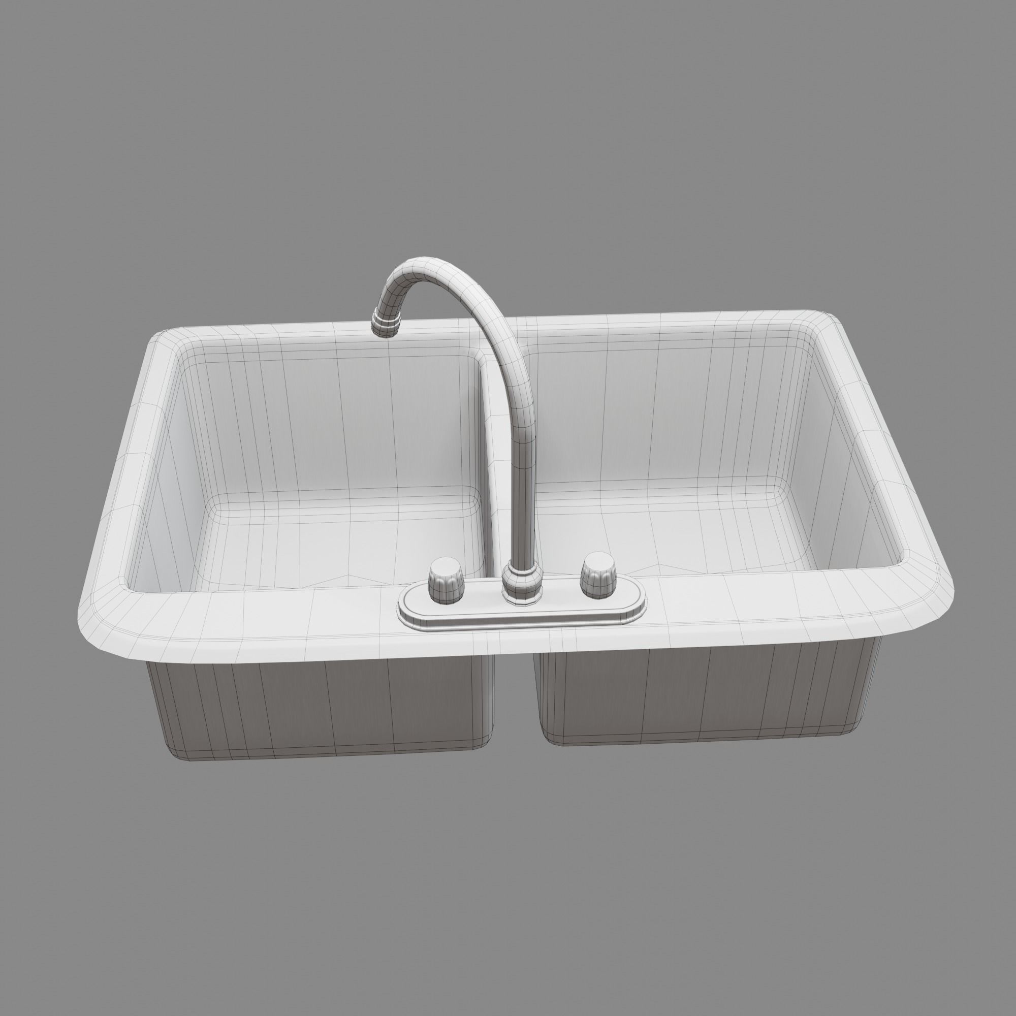 Kitchen Sink Free low-poly 3D model_31