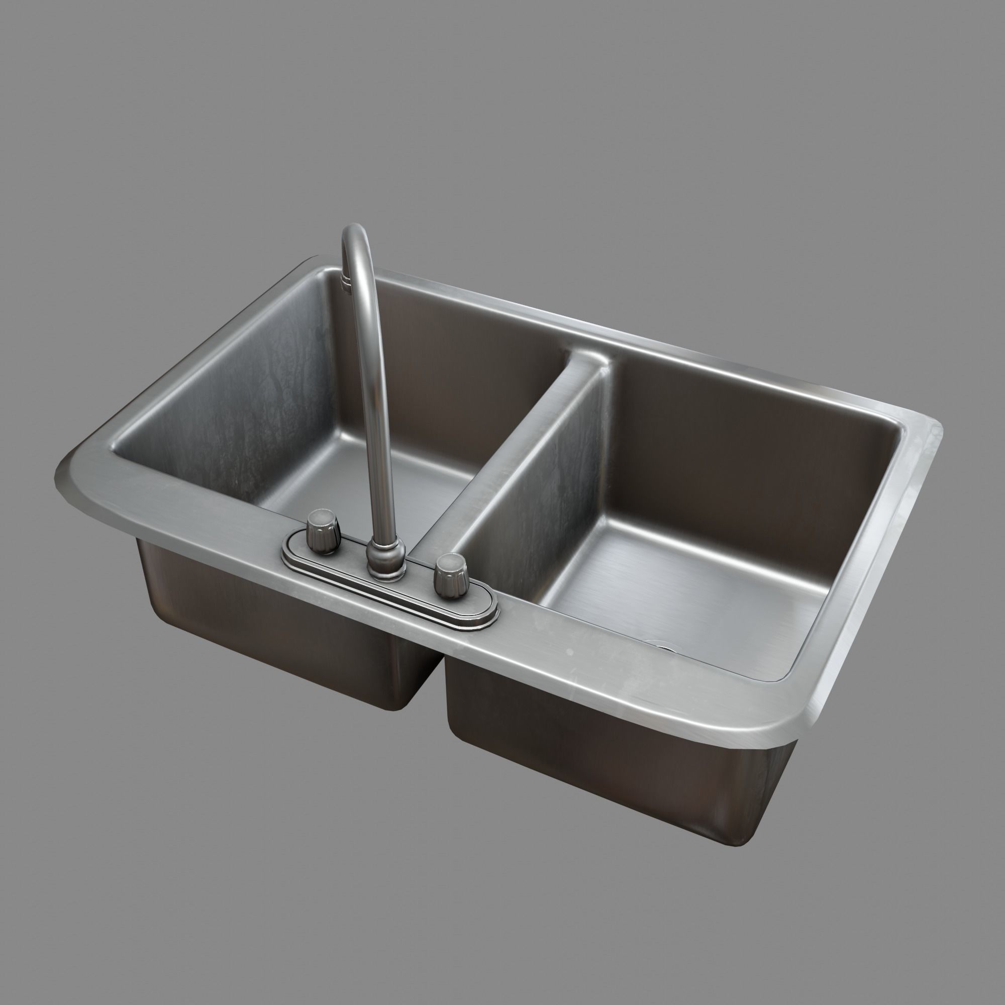 Kitchen Sink Free low-poly 3D model_20