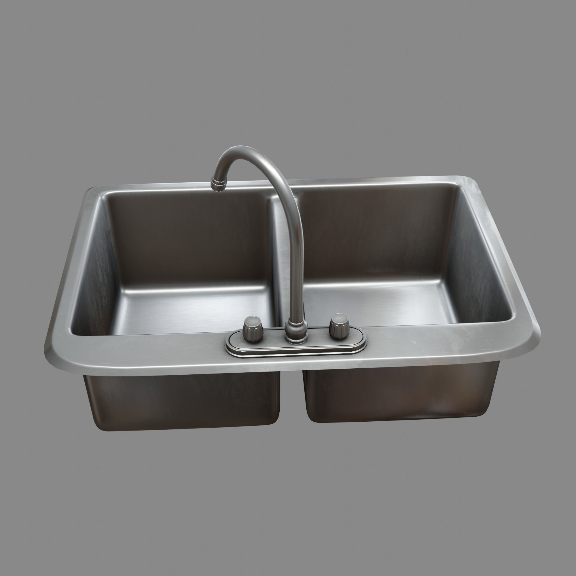 Kitchen Sink Free low-poly 3D model_19