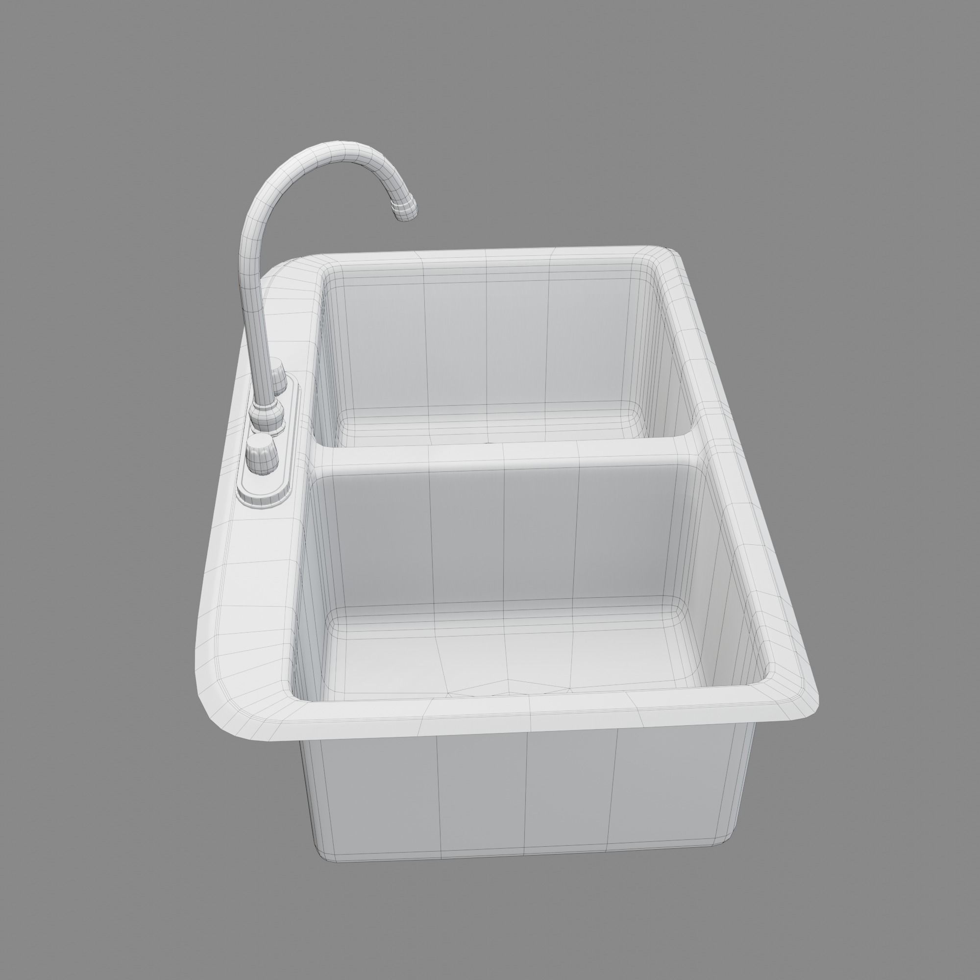 Kitchen Sink Free low-poly 3D model_34