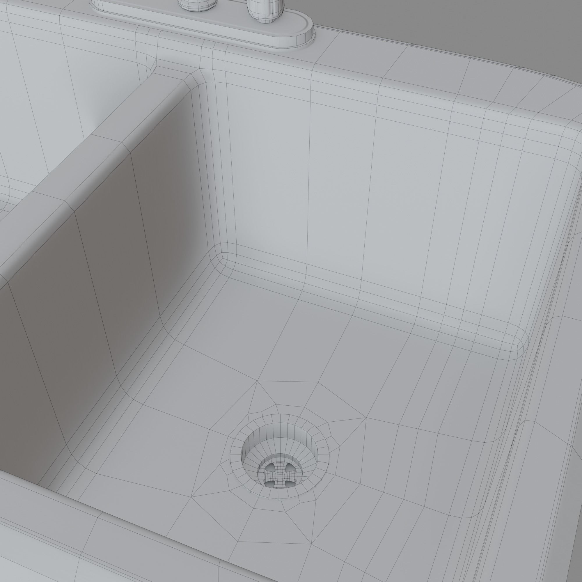 Kitchen Sink Free low-poly 3D model_10