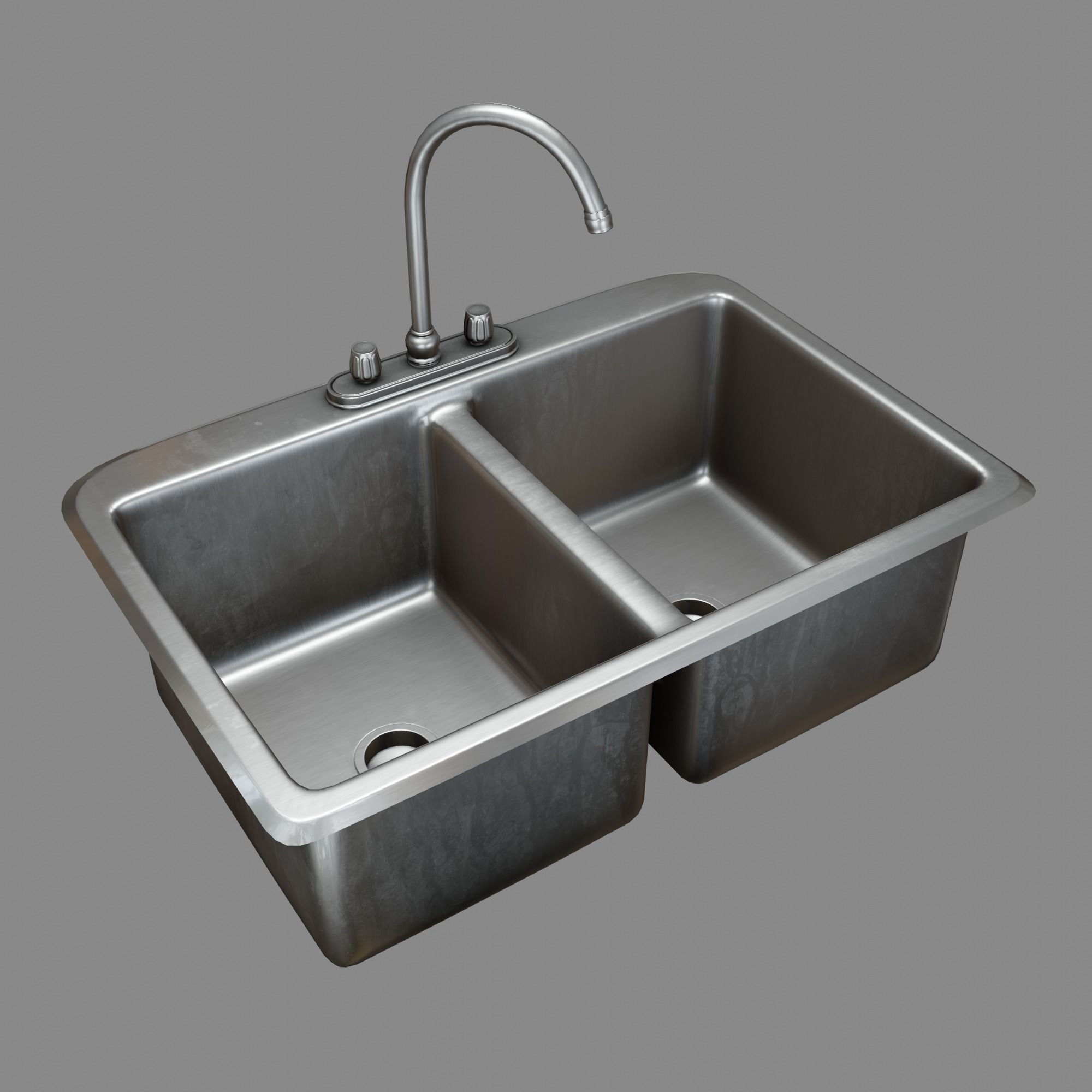 Kitchen Sink Free low-poly 3D model_12