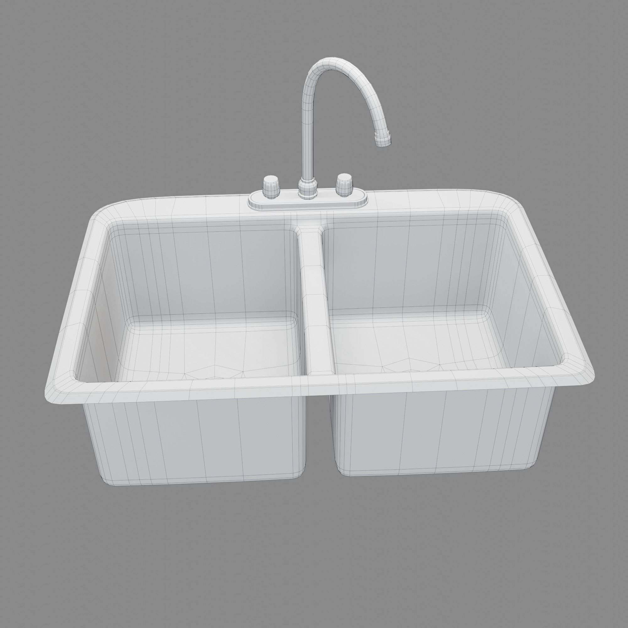Kitchen Sink Free low-poly 3D model_25
