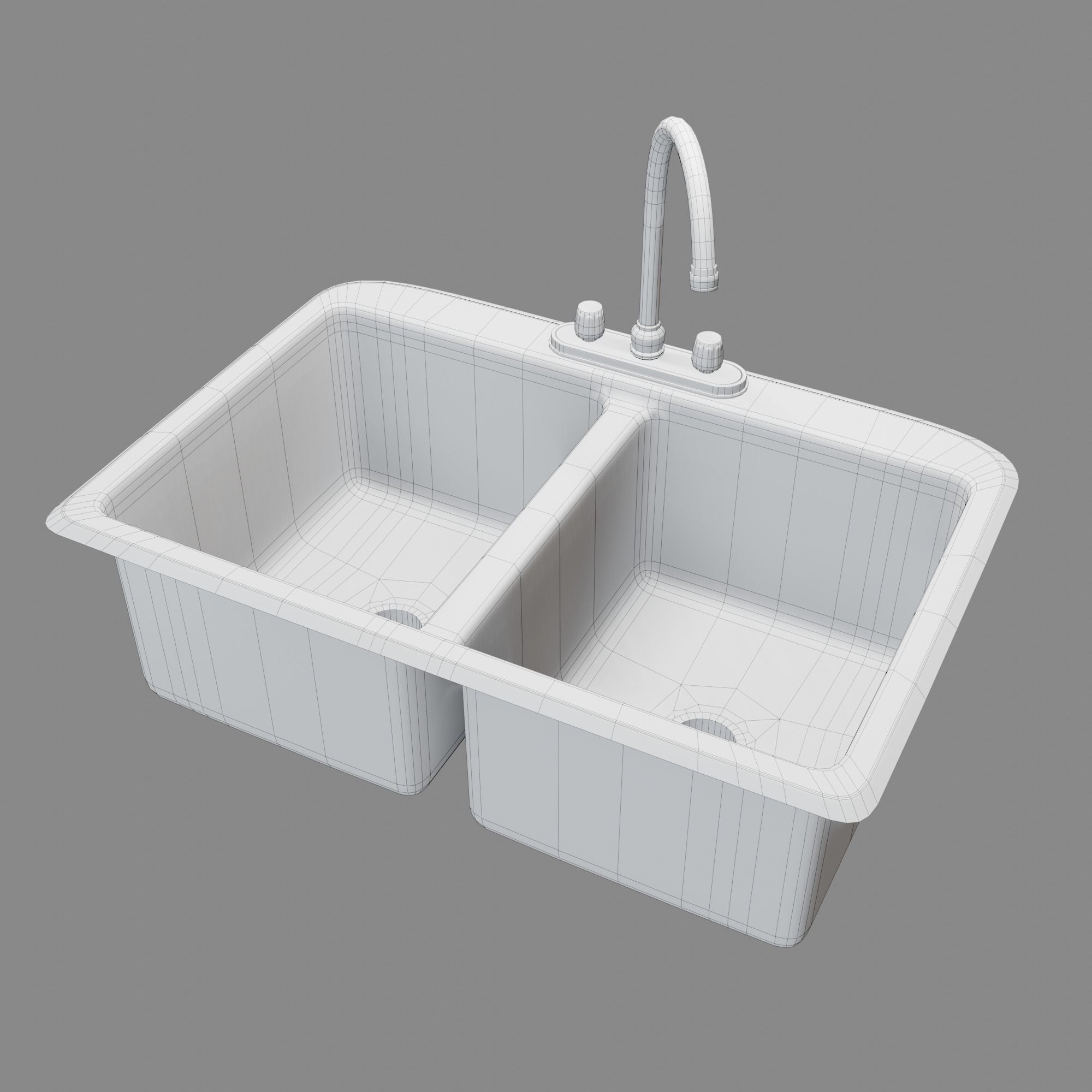 Kitchen Sink Free low-poly 3D model_26
