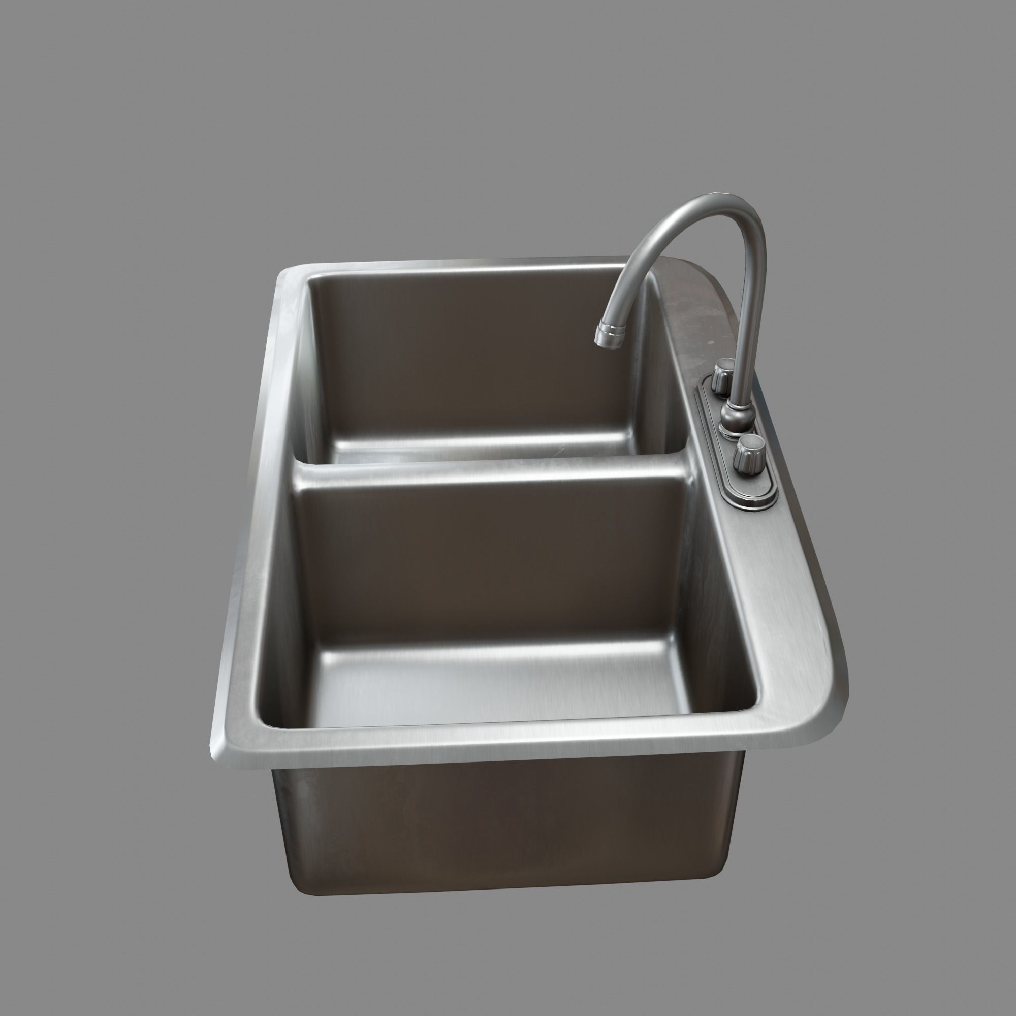 Kitchen Sink Free low-poly 3D model_16