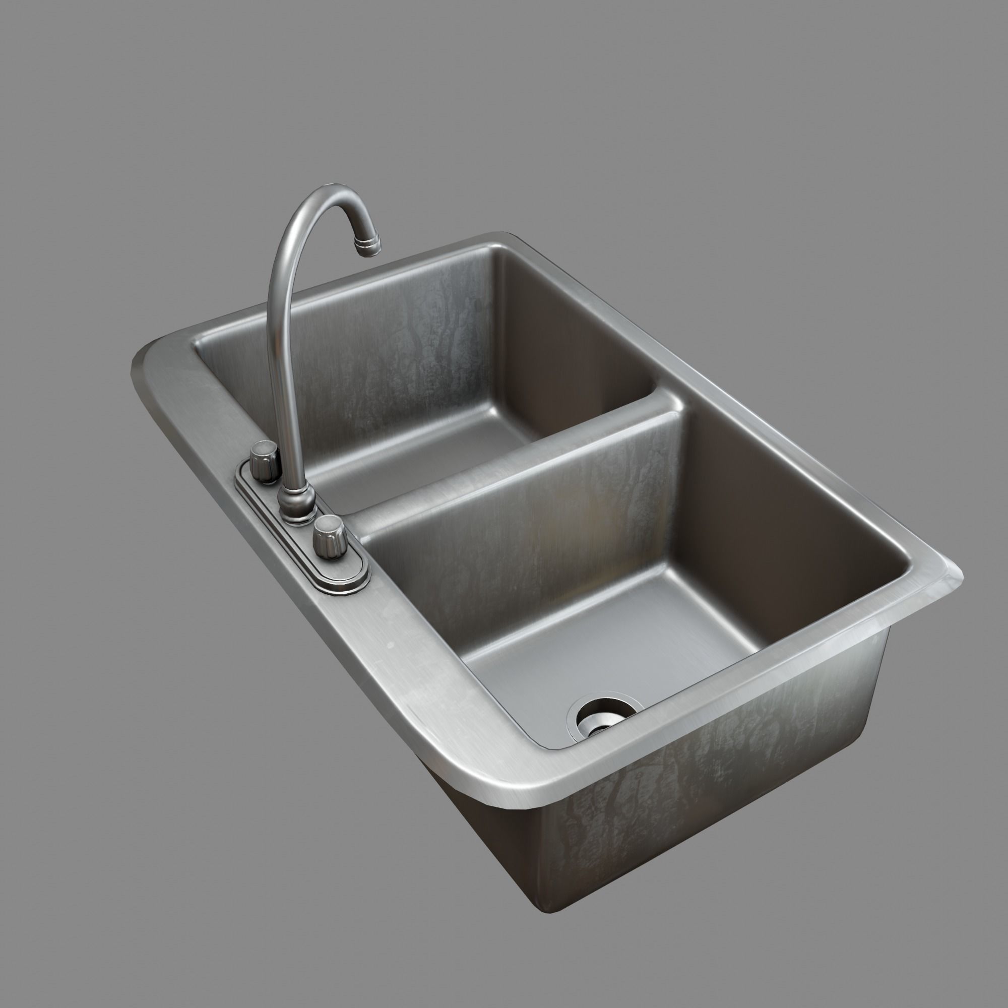 Kitchen Sink Free low-poly 3D model_21