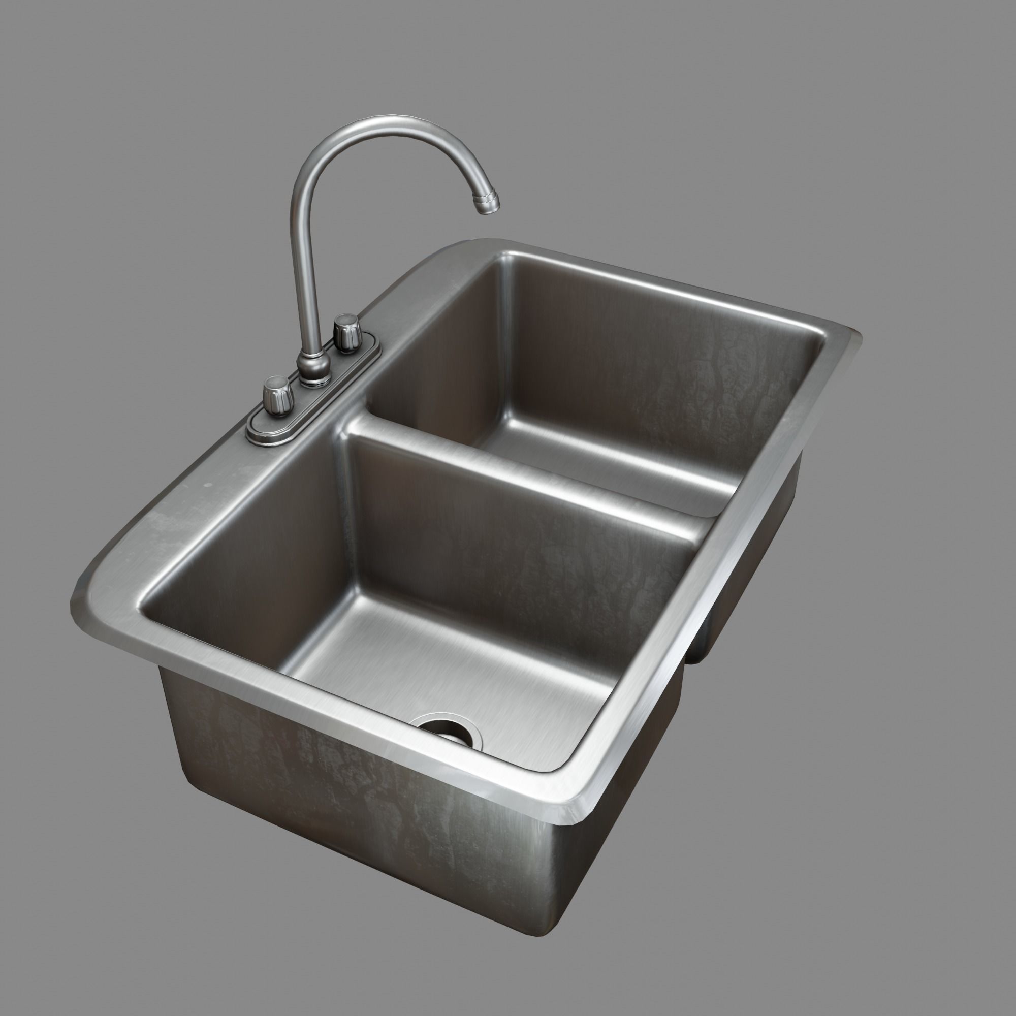 Kitchen Sink Free low-poly 3D model_11