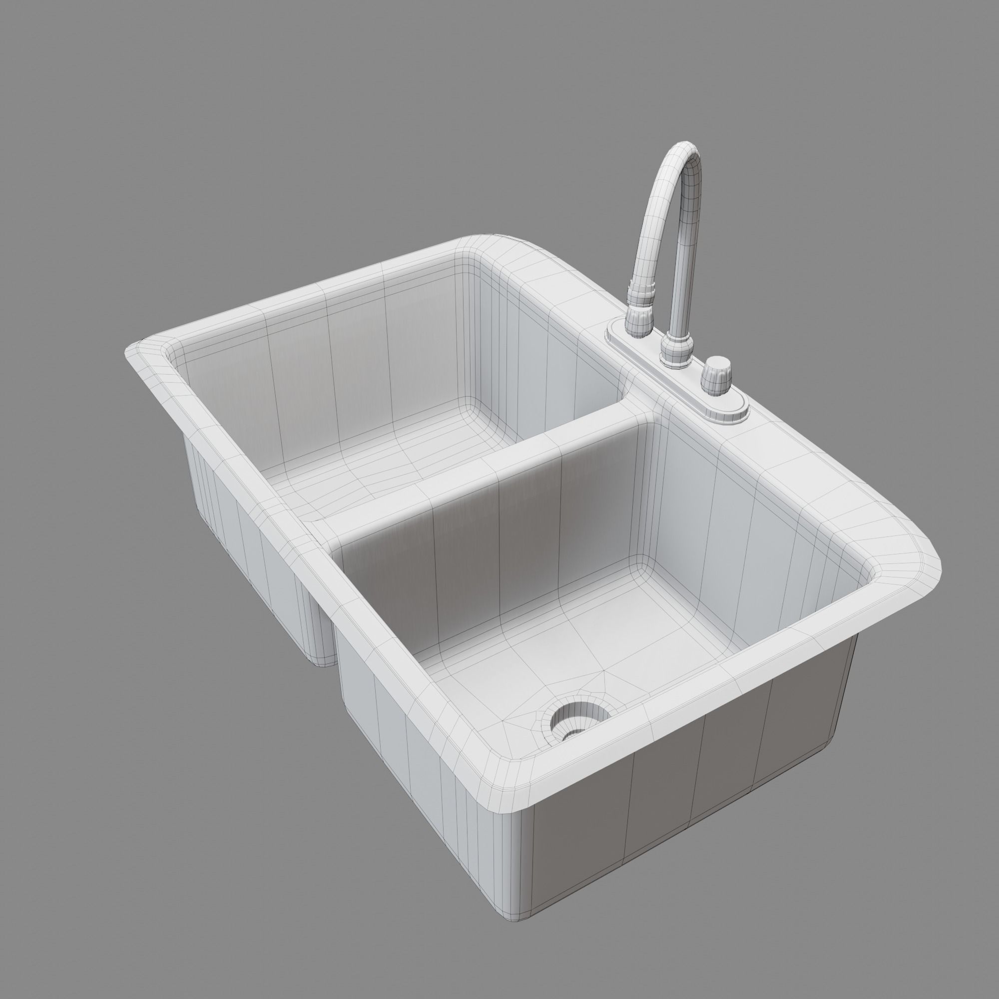 Kitchen Sink Free low-poly 3D model_27