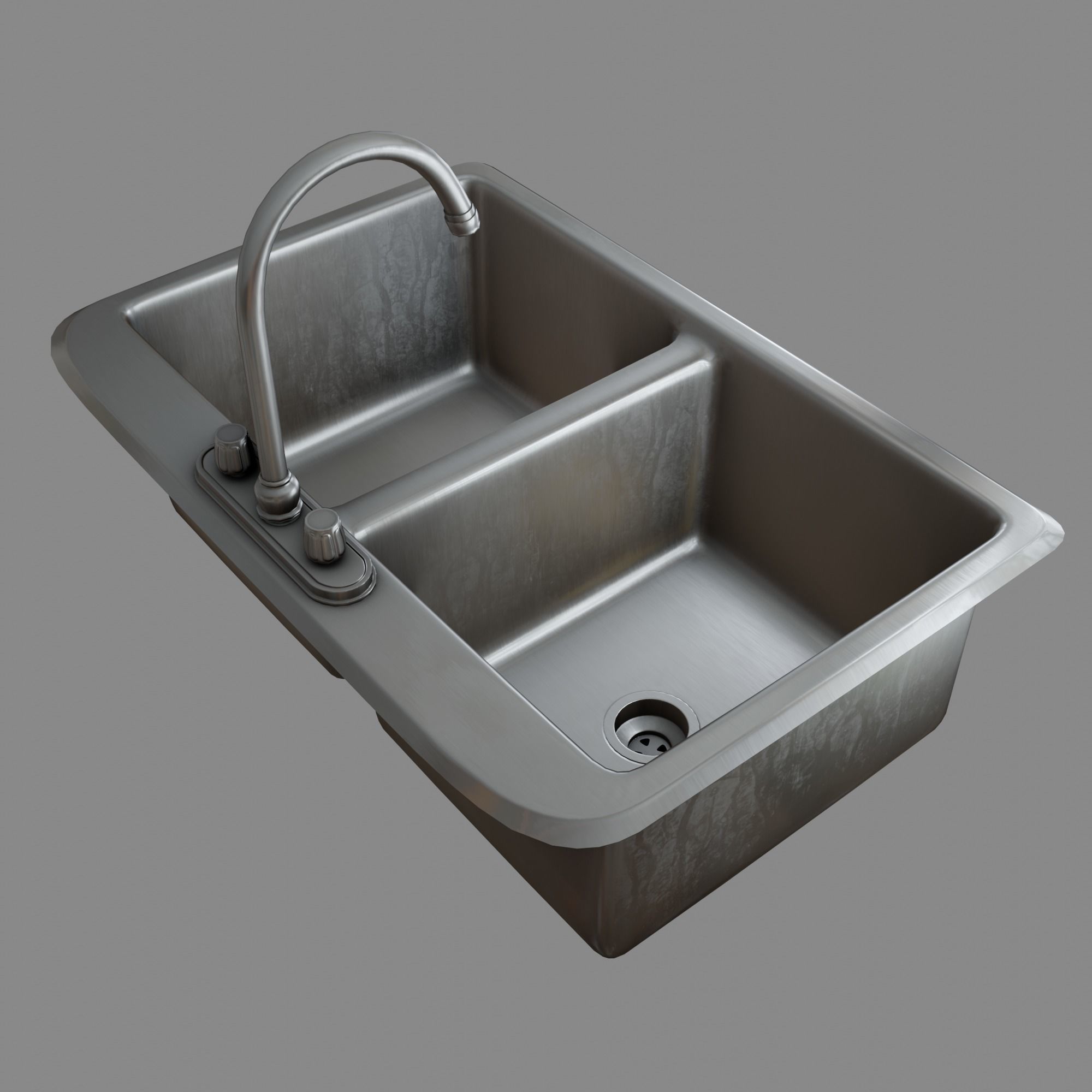 Kitchen Sink Free low-poly 3D model_7