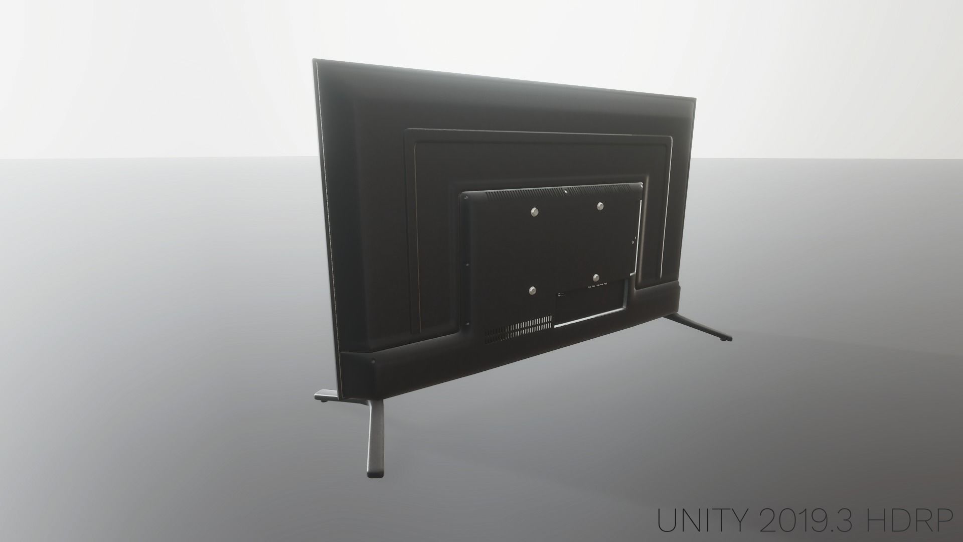 Flat Screen Television Free low-poly 3D model_36