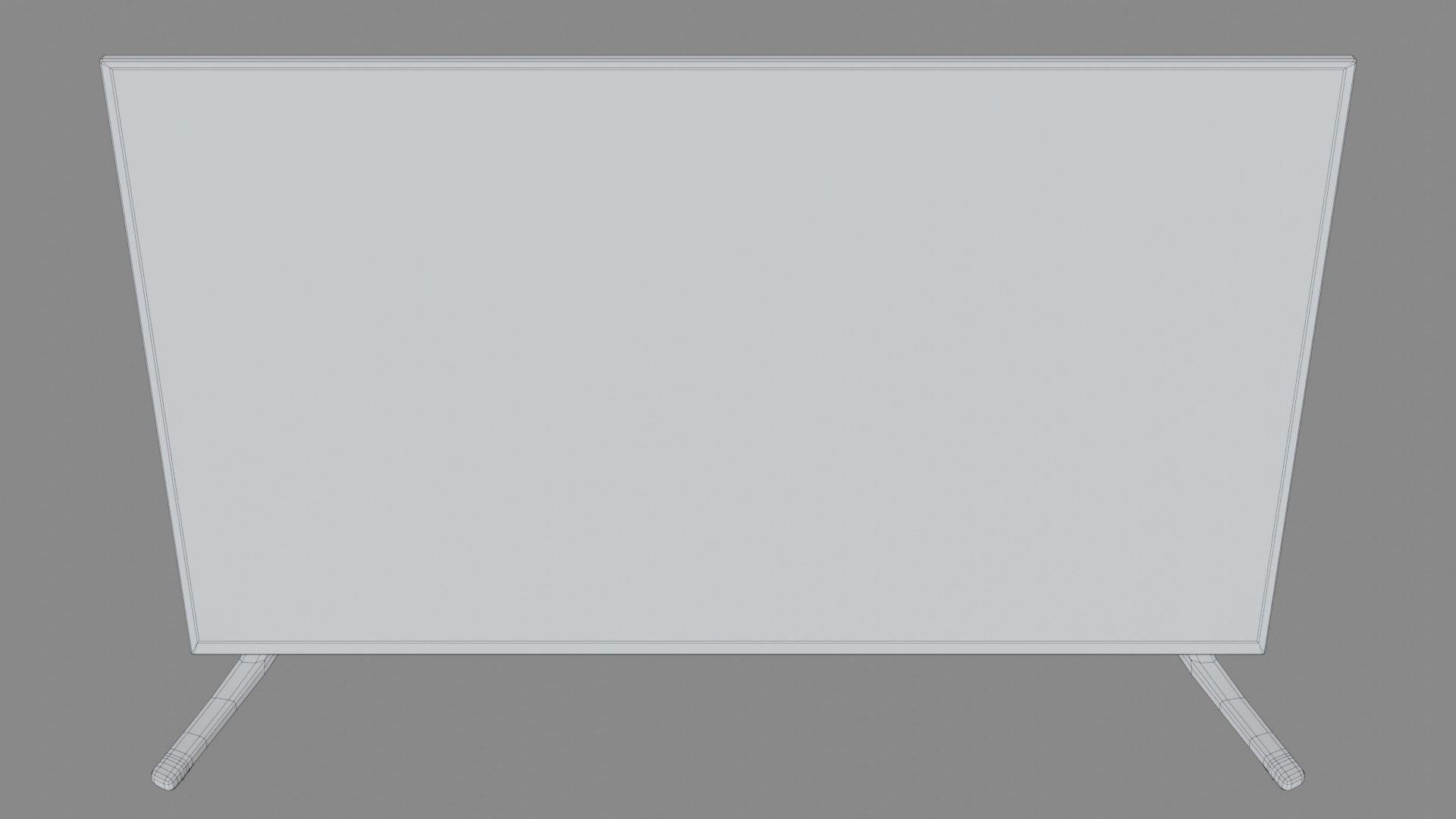 Flat Screen Television Free low-poly 3D model_12