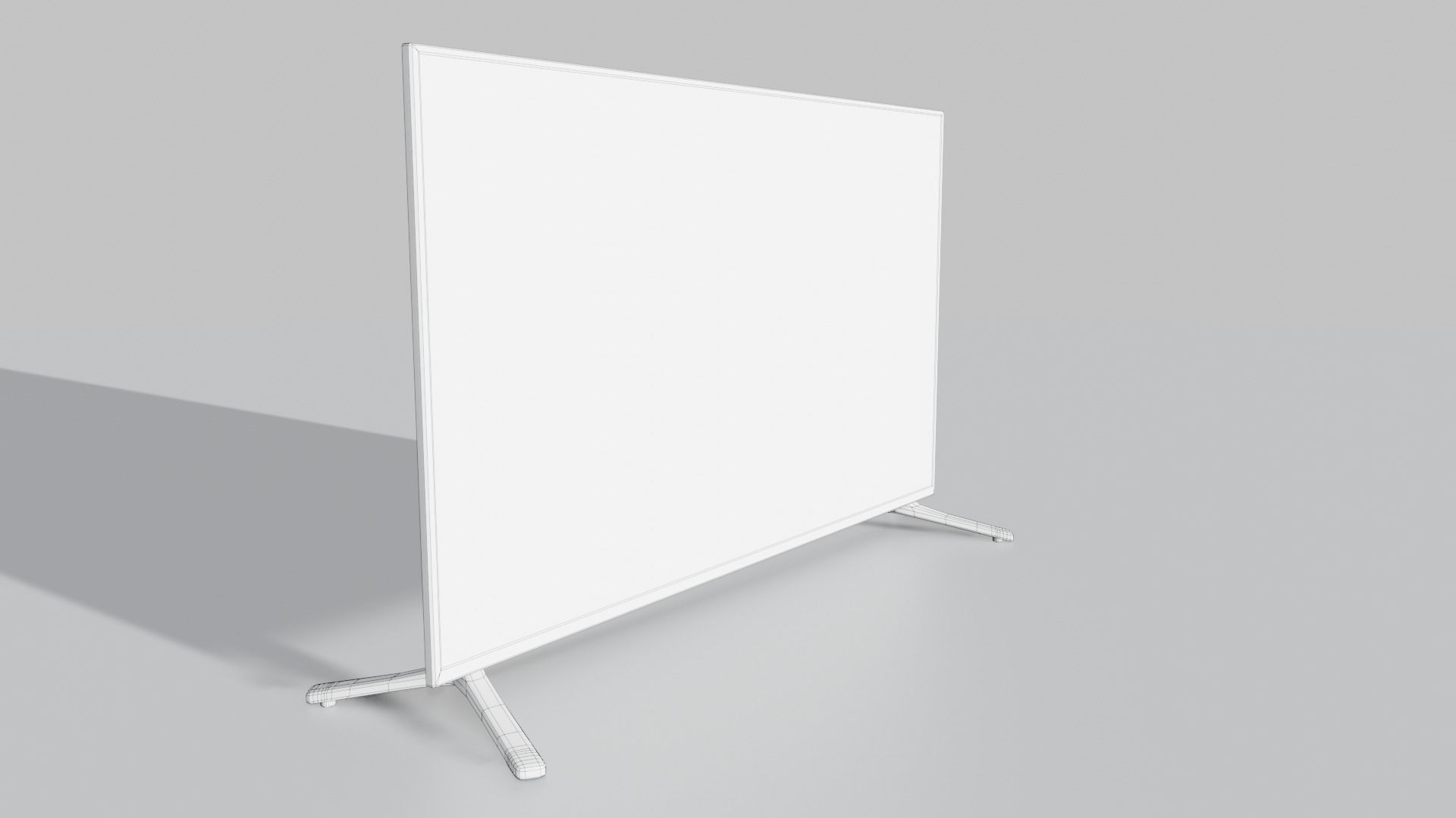 Flat Screen Television Free low-poly 3D model_26