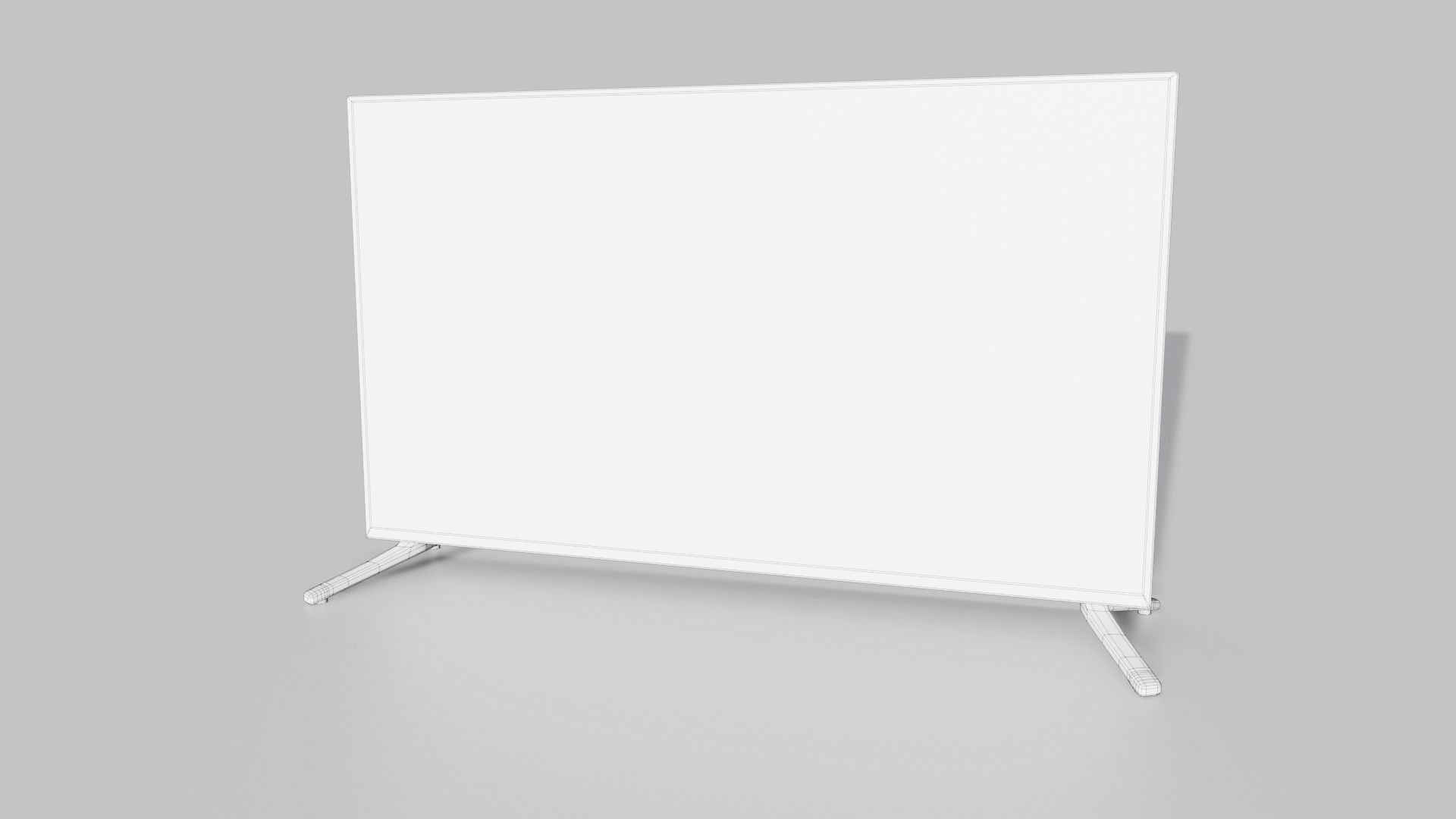 Flat Screen Television Free low-poly 3D model_28