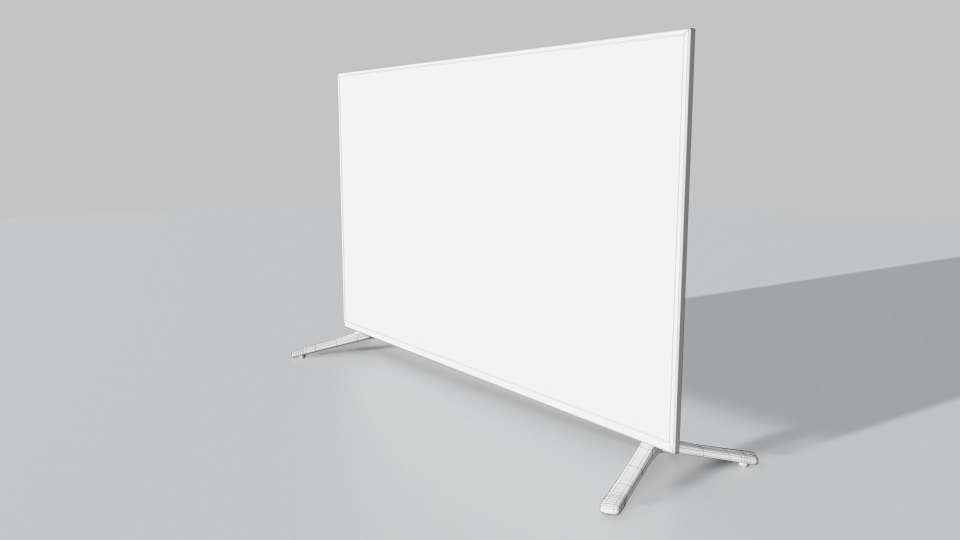 Flat Screen Television Free low-poly 3D model_29