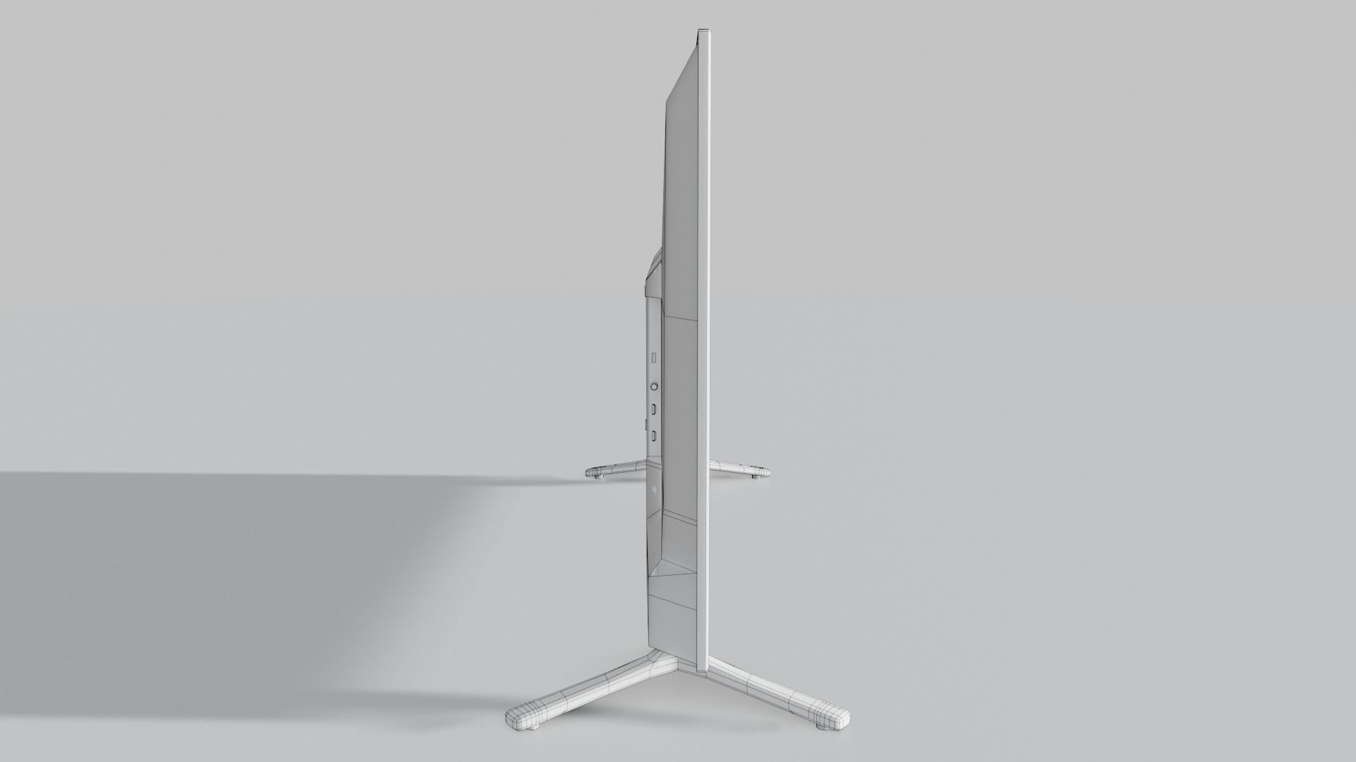 Flat Screen Television Free low-poly 3D model_25