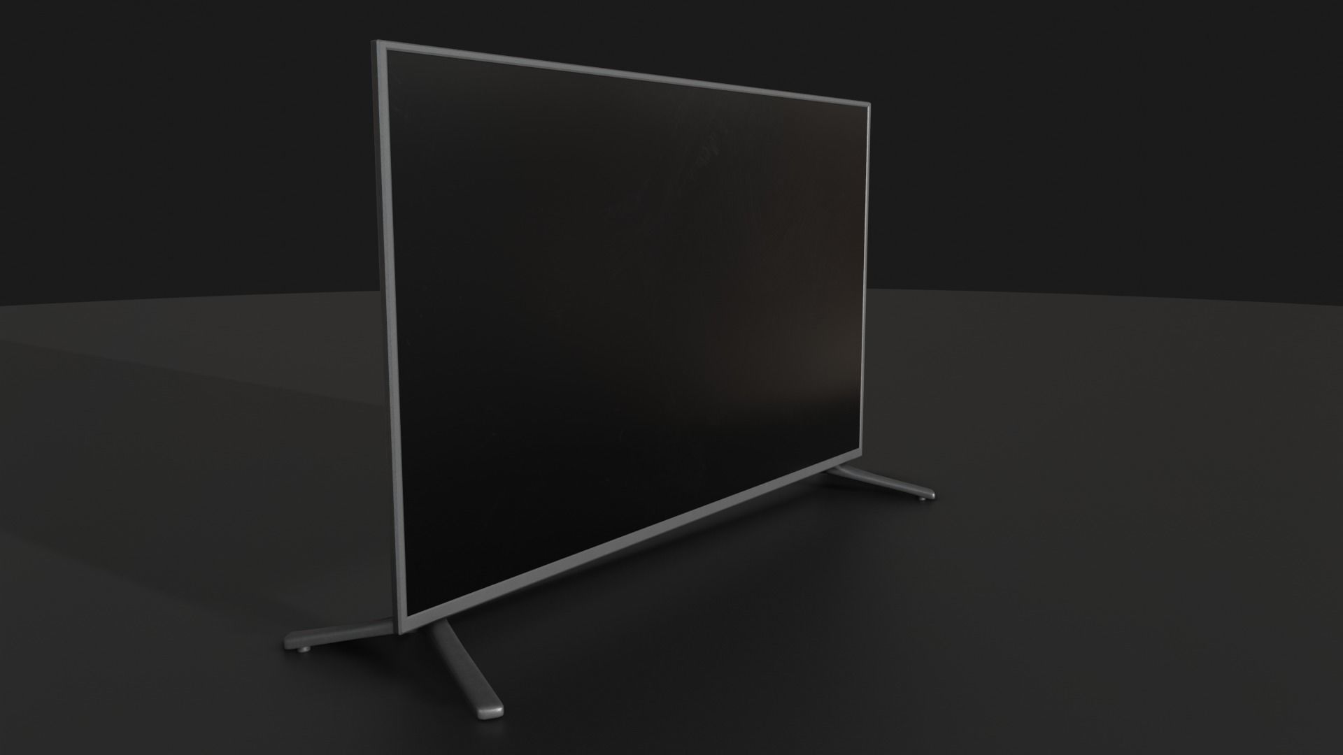 Flat Screen Television Free low-poly 3D model_16