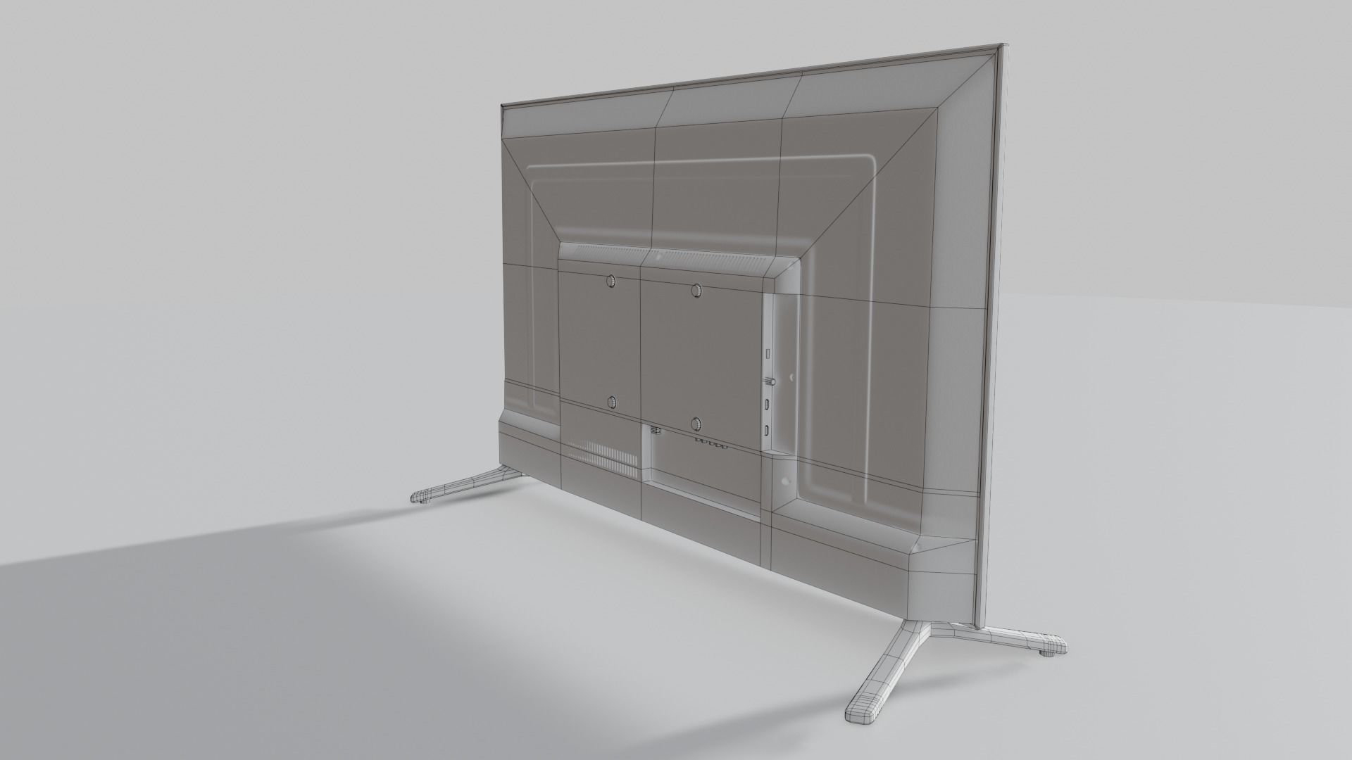 Flat Screen Television Free low-poly 3D model_34