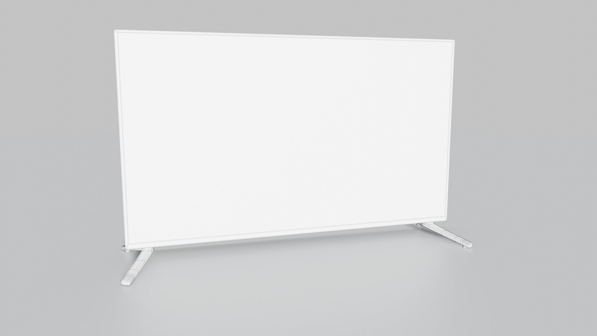 Flat Screen Television Free low-poly 3D model_27