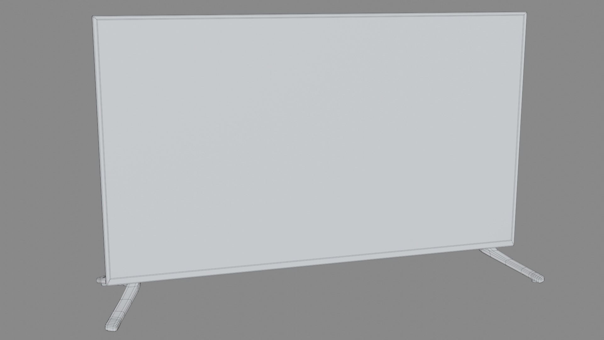 Flat Screen Television Free low-poly 3D model_2