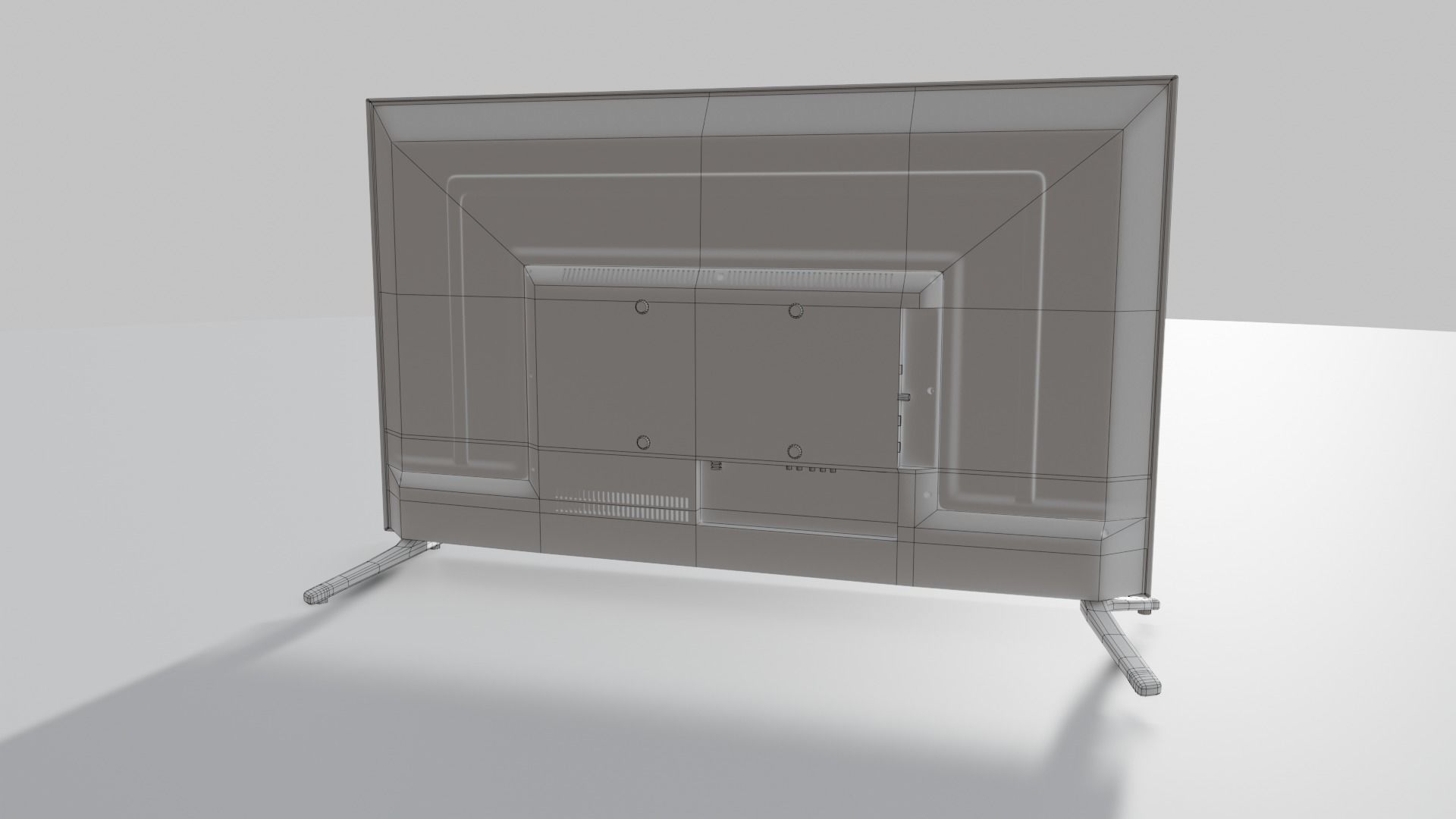 Flat Screen Television Free low-poly 3D model_33